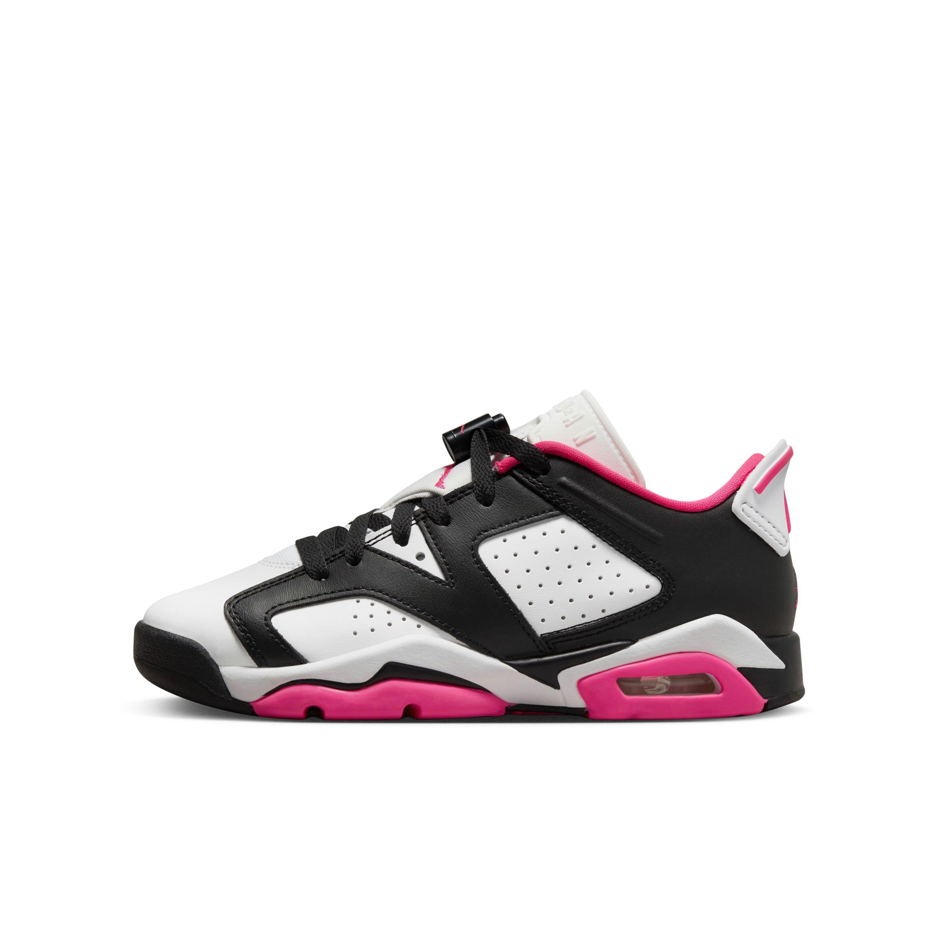 Jordan 6 Retro Low Grade School Girls' "Fierce Pink" Shoe