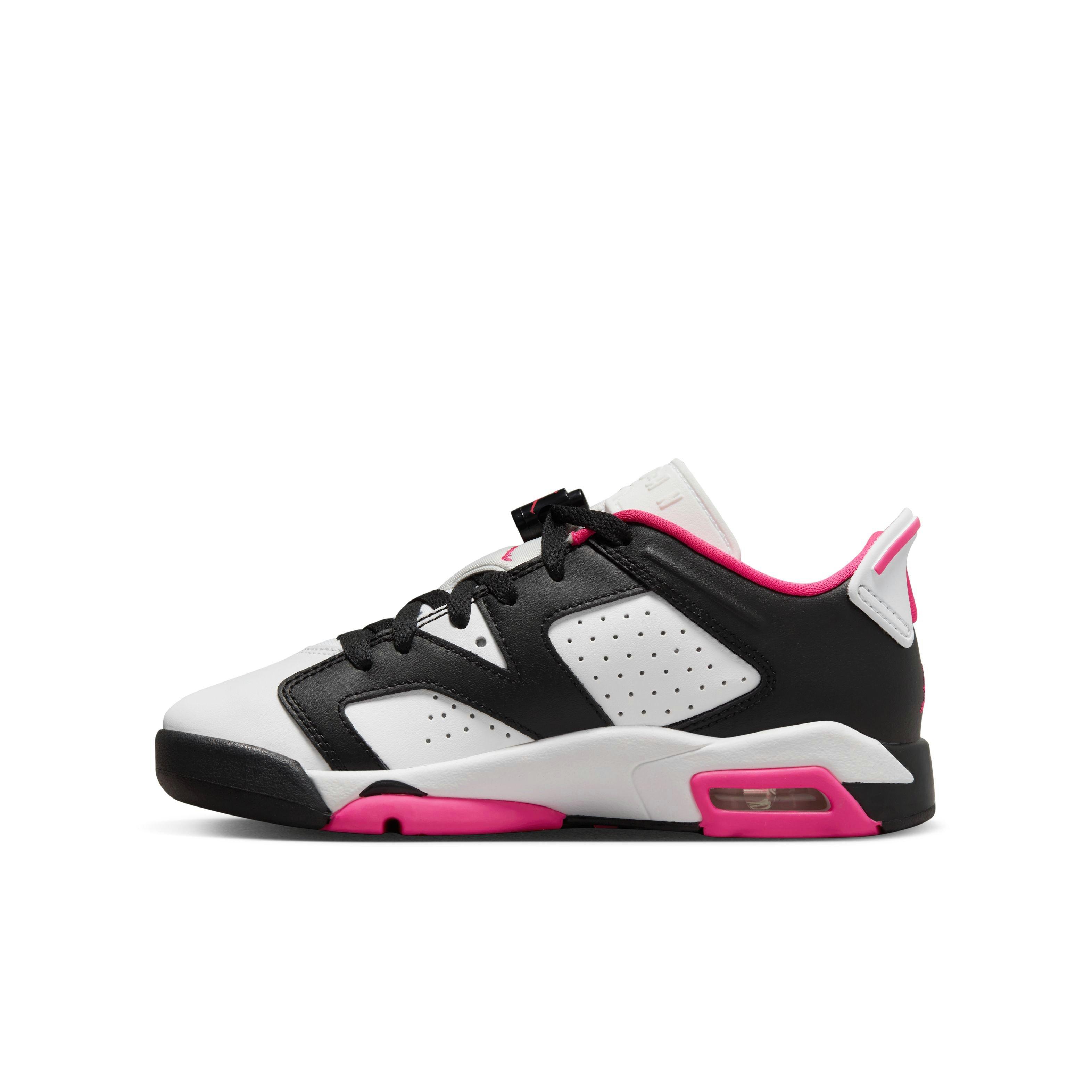 Jordan 6 Retro Low Grade School Girls' "Fierce Pink" Shoe