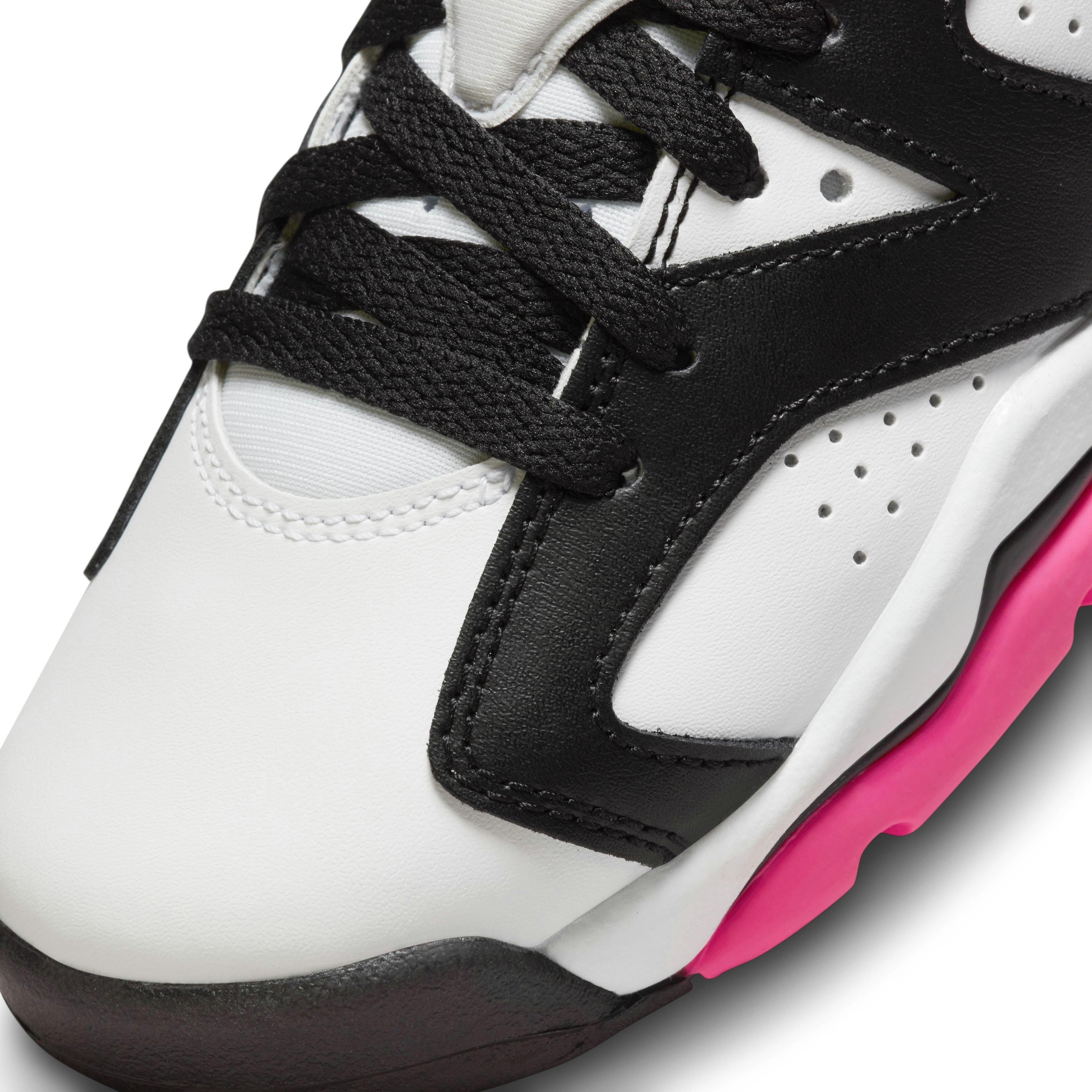 Jordan 6 Retro Low Grade School Girls' "Fierce Pink" Shoe