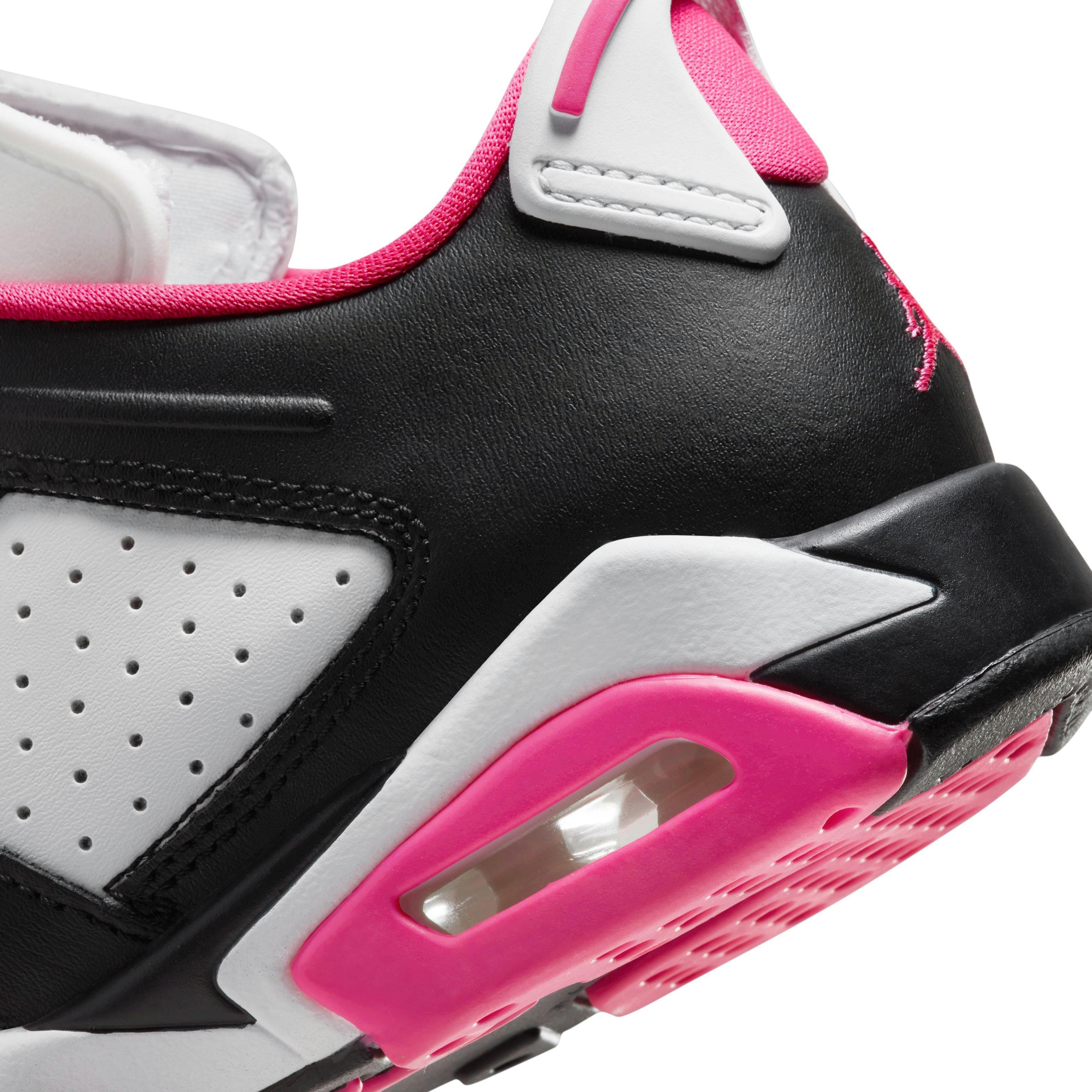 Jordan 6 Retro Low Grade School Girls' "Fierce Pink" Shoe