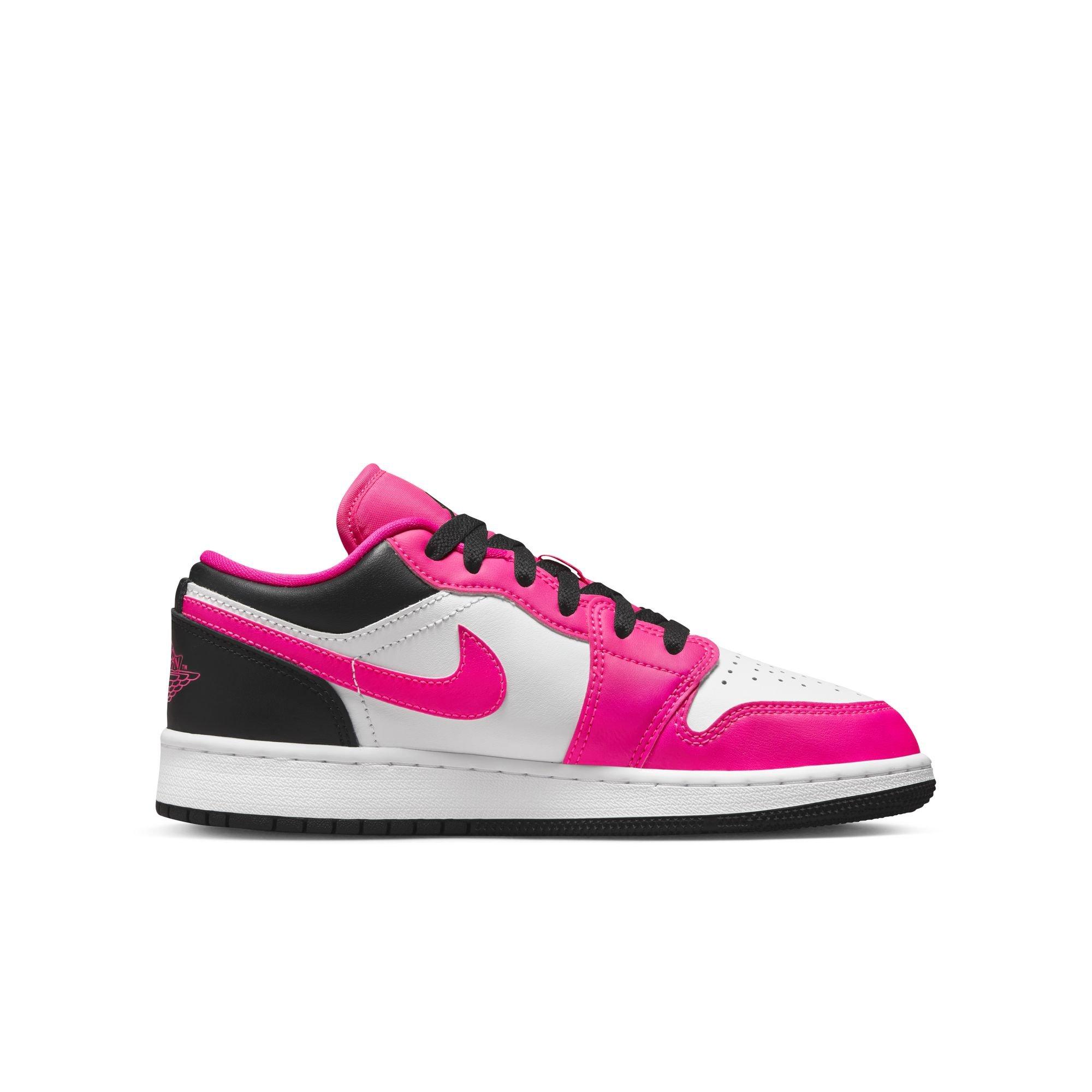 Jordan 1 Mid Fierce Pink Grade School Girls' Shoe - Hibbett