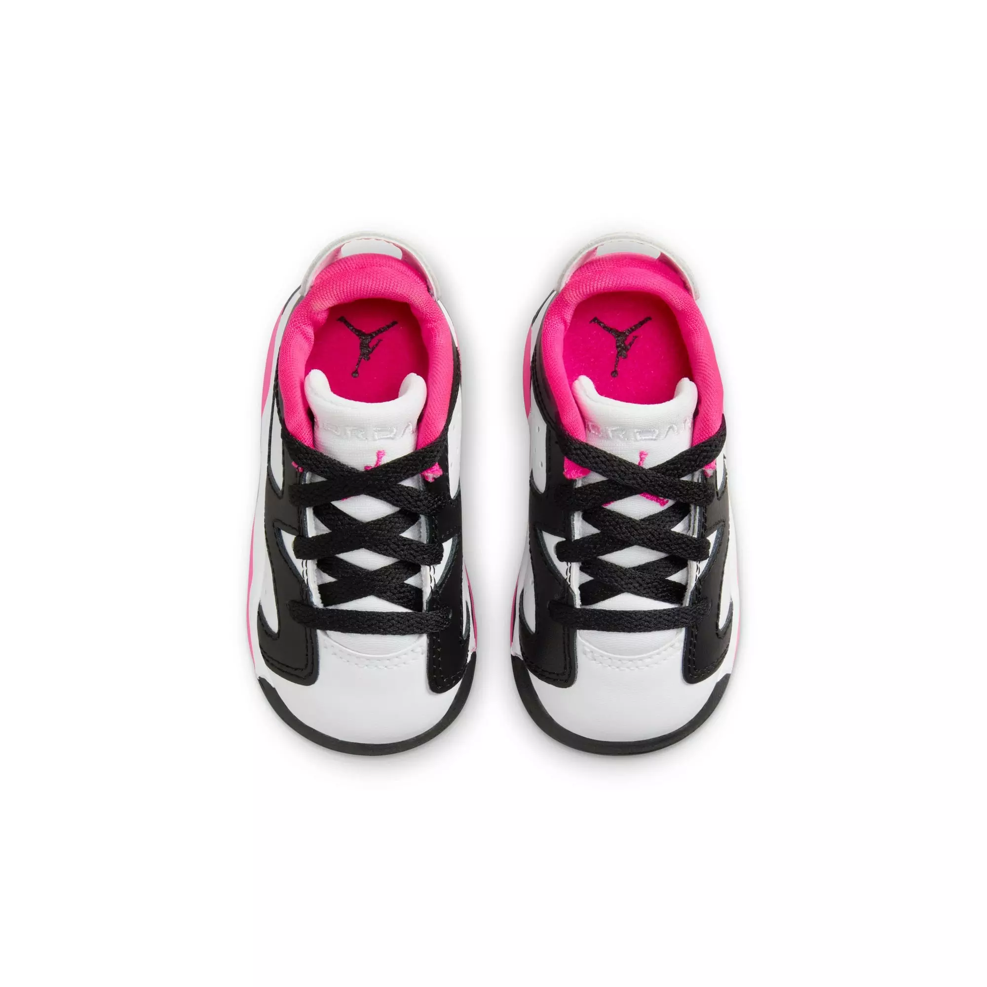 Jordan 6 Retro Low "Fierce Pink" Toddler Girls' Shoe - BLACK/FIERCE PINK/WHITE