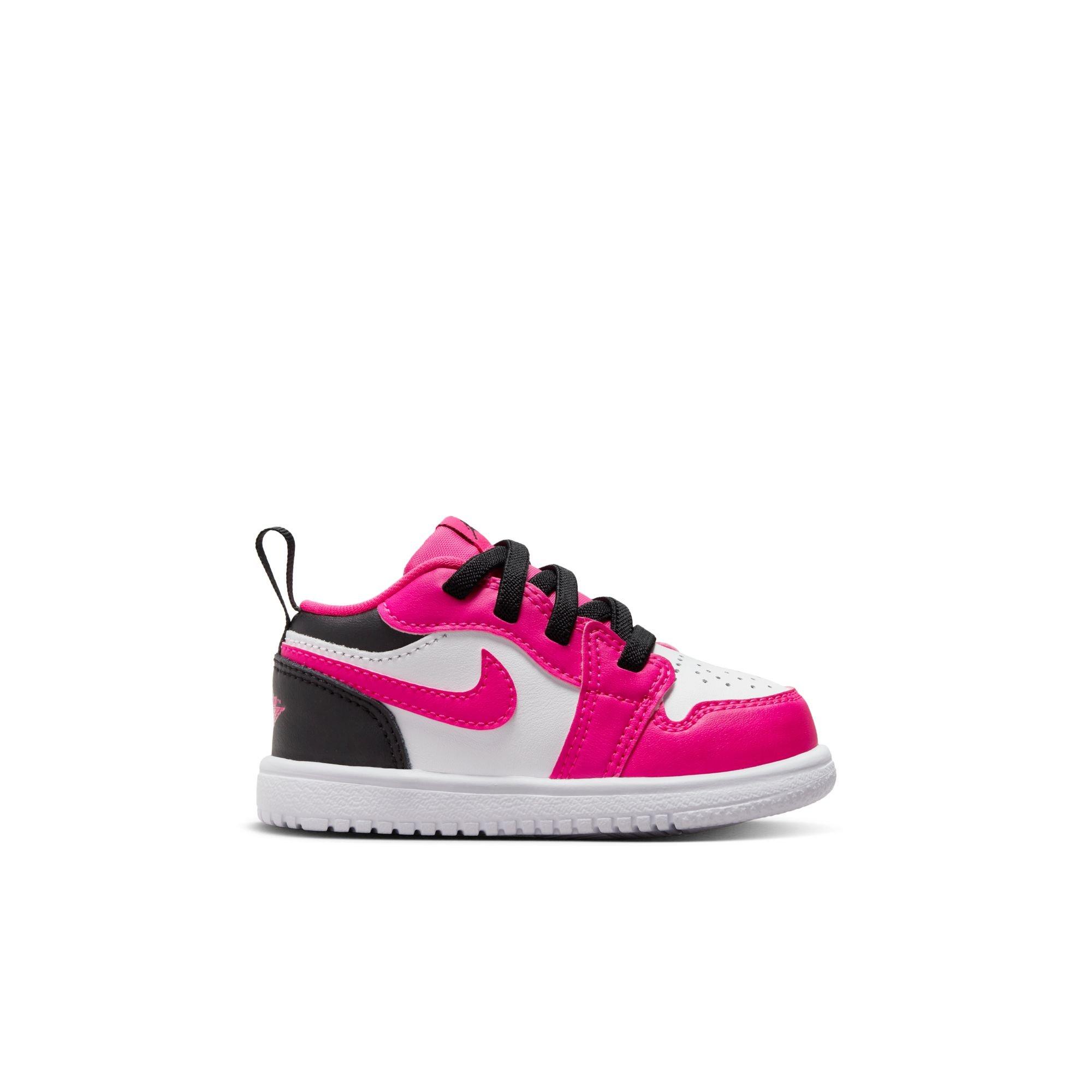 Jordan 1 Mid Fierce Pink Grade School Girls' Shoe - Hibbett