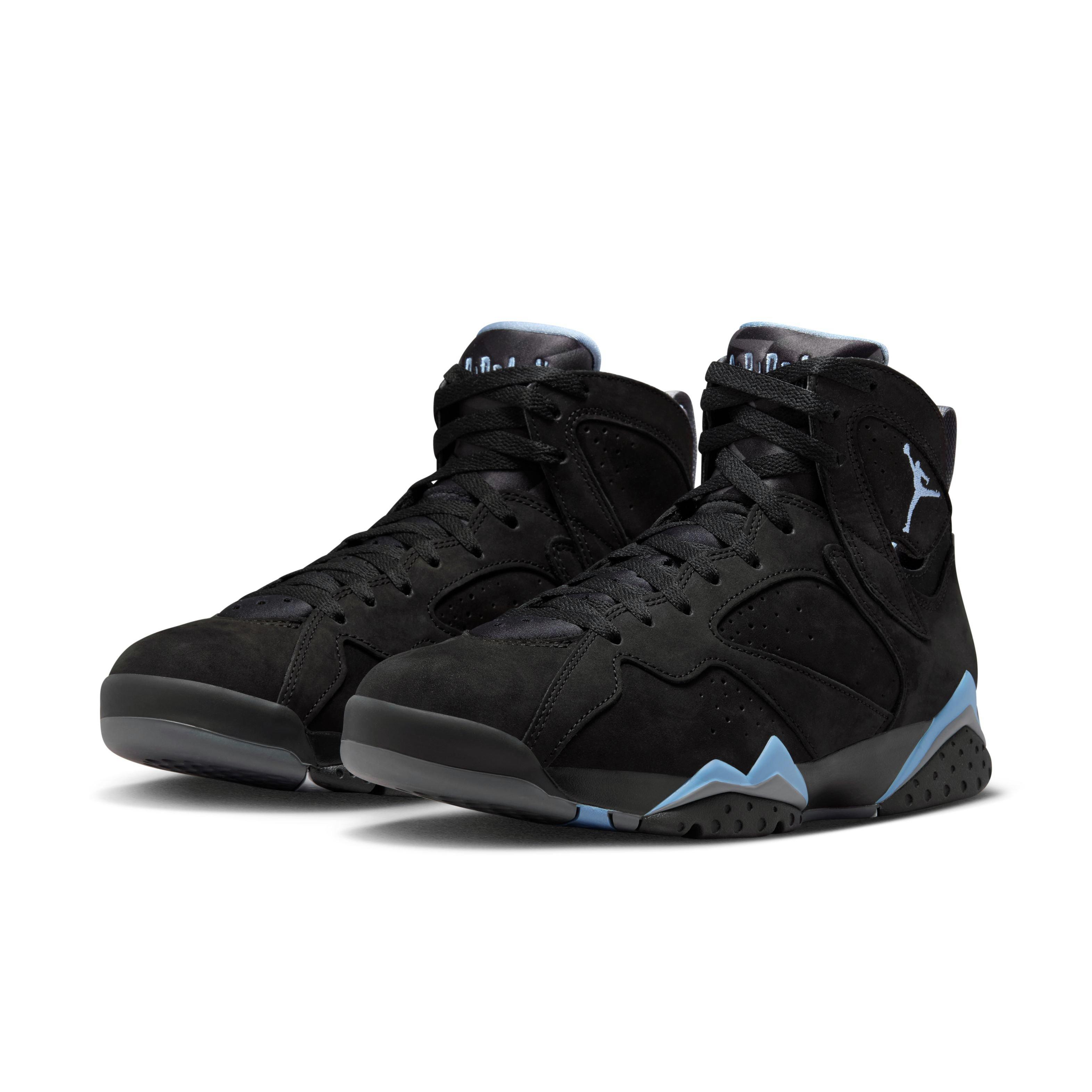 Jordan 7 Retro "Chambray" Men's Shoe - BLACK/CHAMBRAY/GRAPHITE Thumbnail View 3