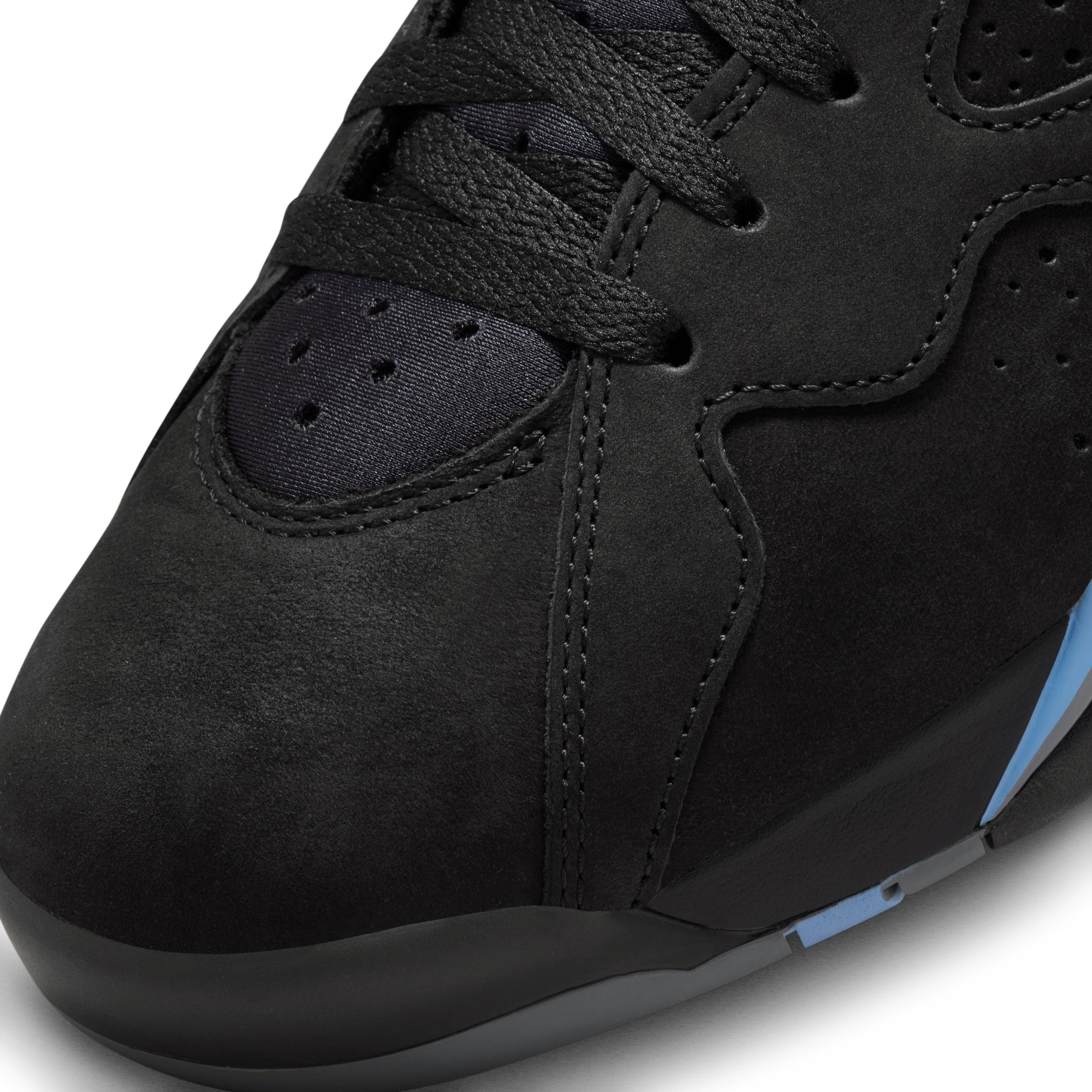 Jordan Air Jordan 7 Retro Chambray Mens Lifestyle Shoes Black Blue