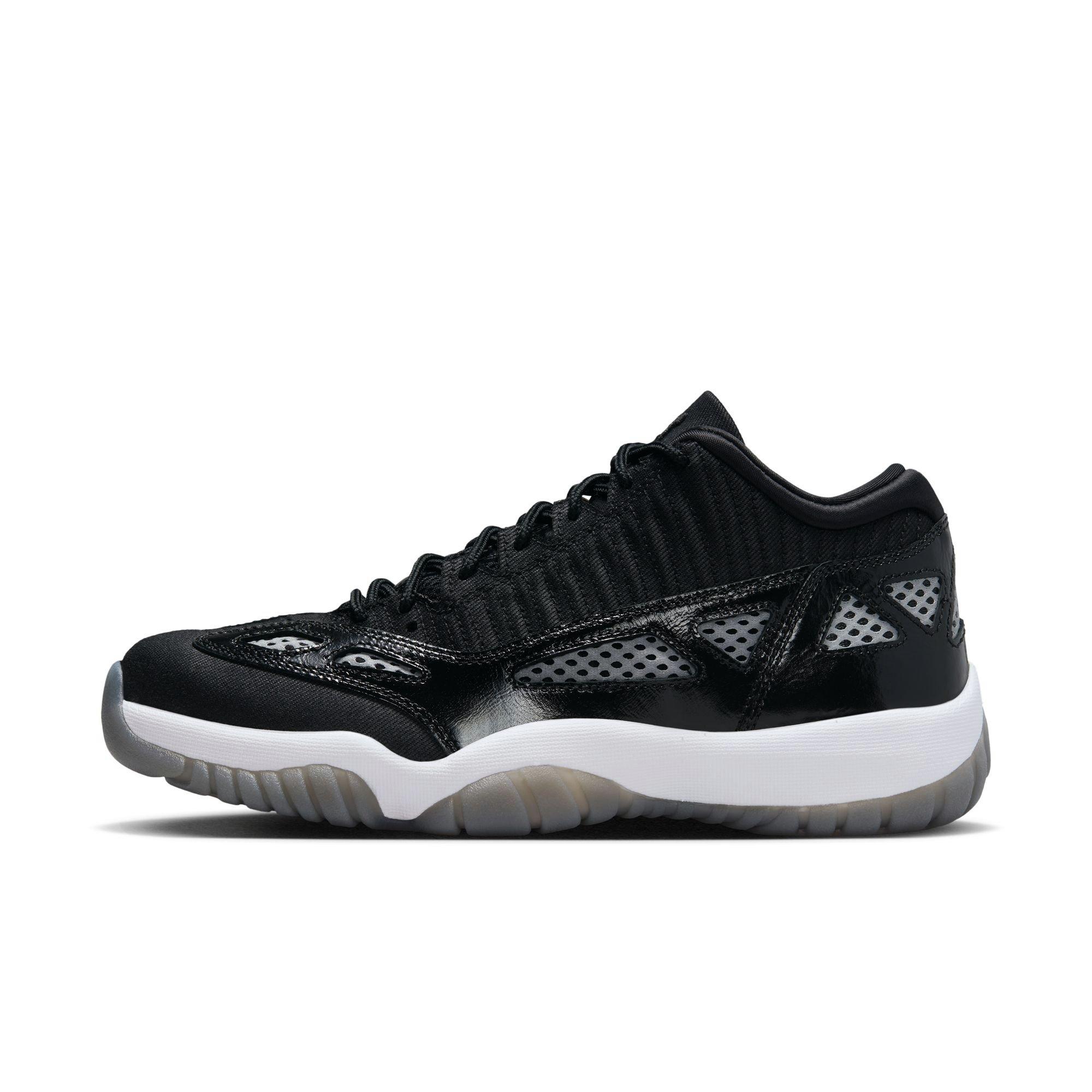 Jordan 11 Retro Low IE "Black/White" Men's Shoe - BLACK/WHITE Thumbnail View 7