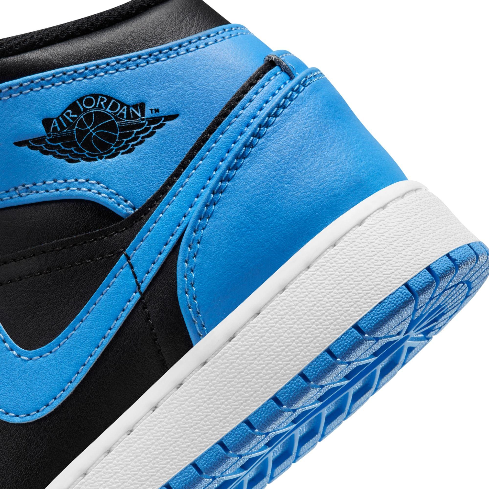 Jordan - Men - Air Jordan 1 Mid - University Blue/Black/White - Nohble