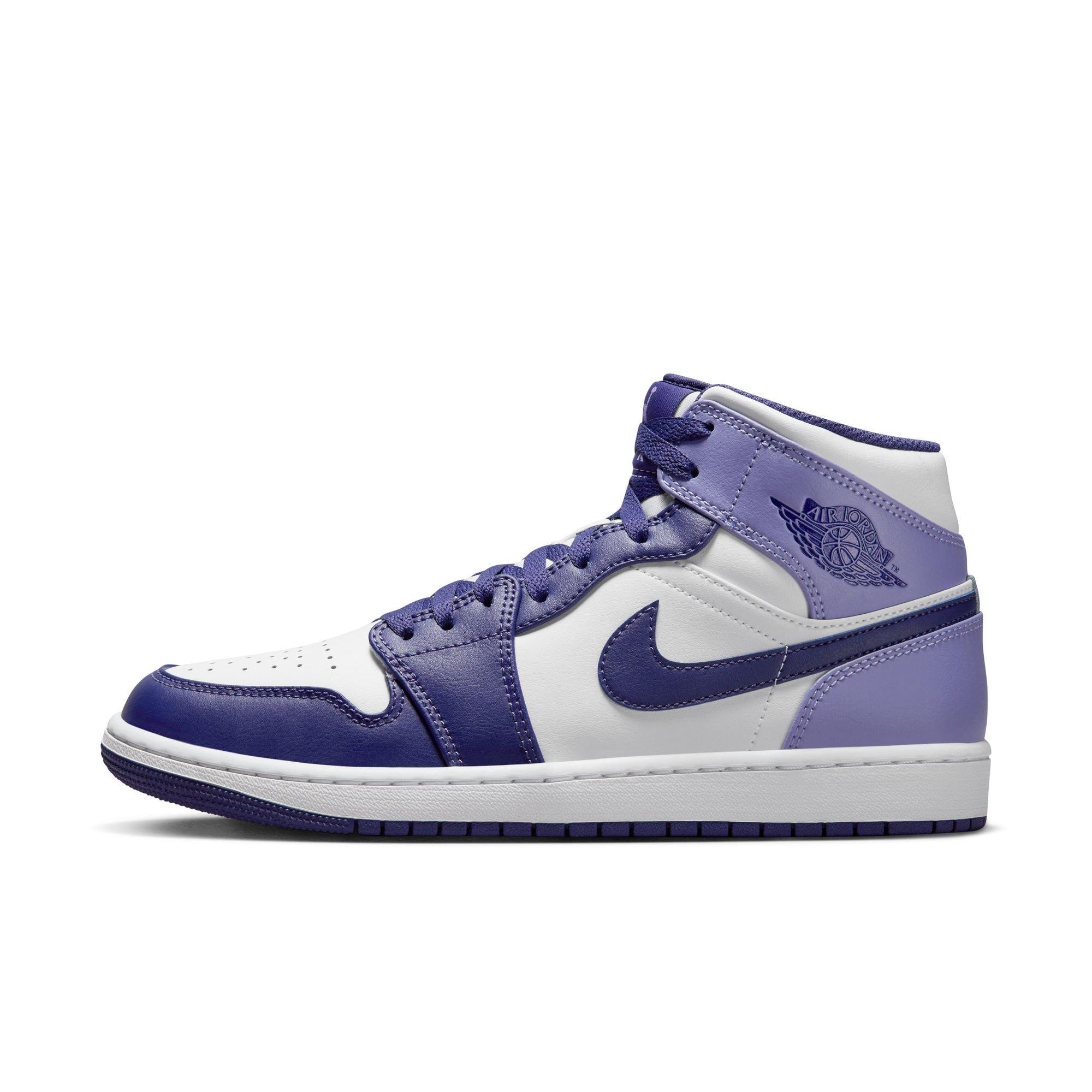 Jordan 1 Mid "Sky J Purple/White/Sky J Light Purple" Men's Shoe - PURPLE/WHITE Thumbnail View 3