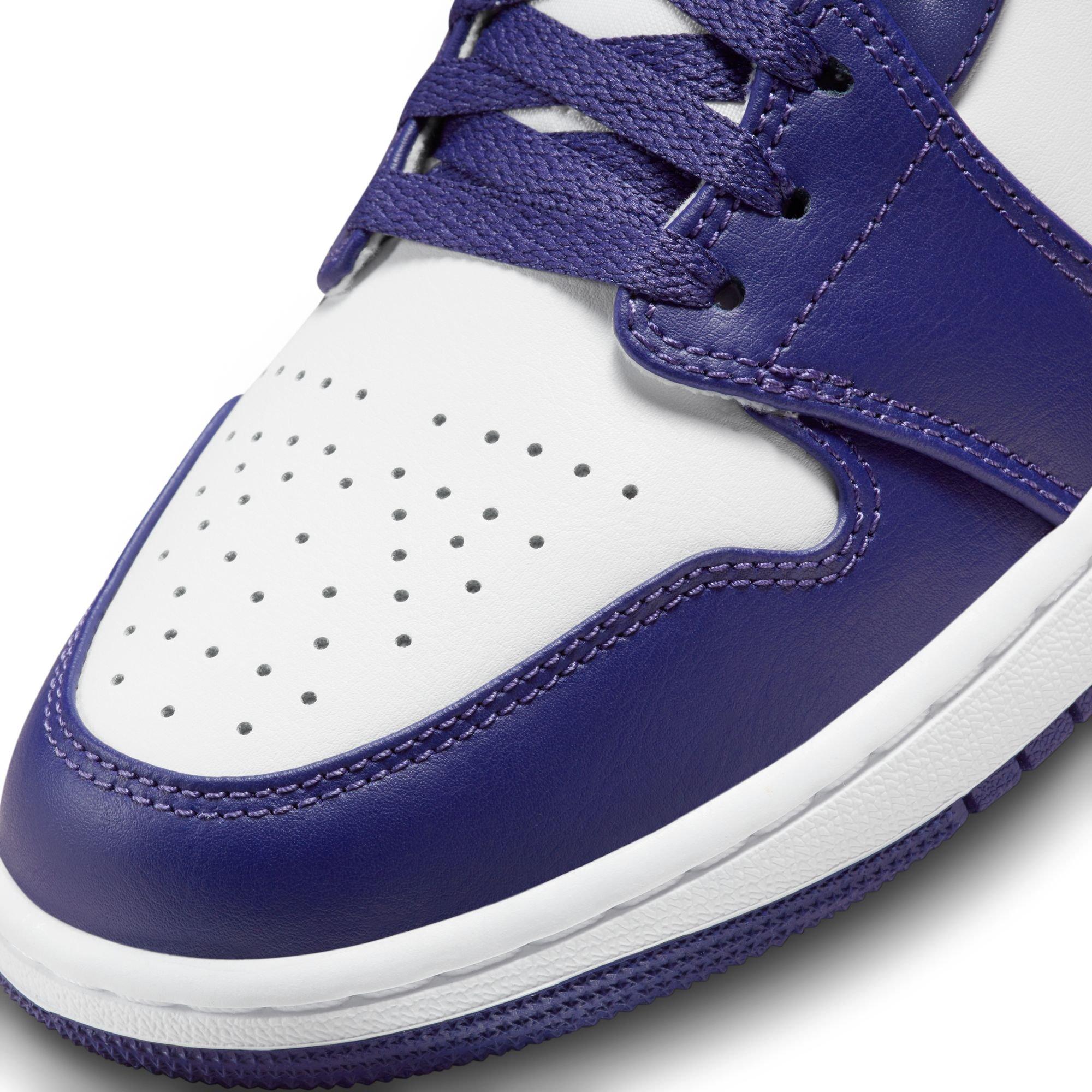 Jordan 1 Mid "Sky J Purple/White/Sky J Light Purple" Men's Shoe - PURPLE/WHITE Thumbnail View 9