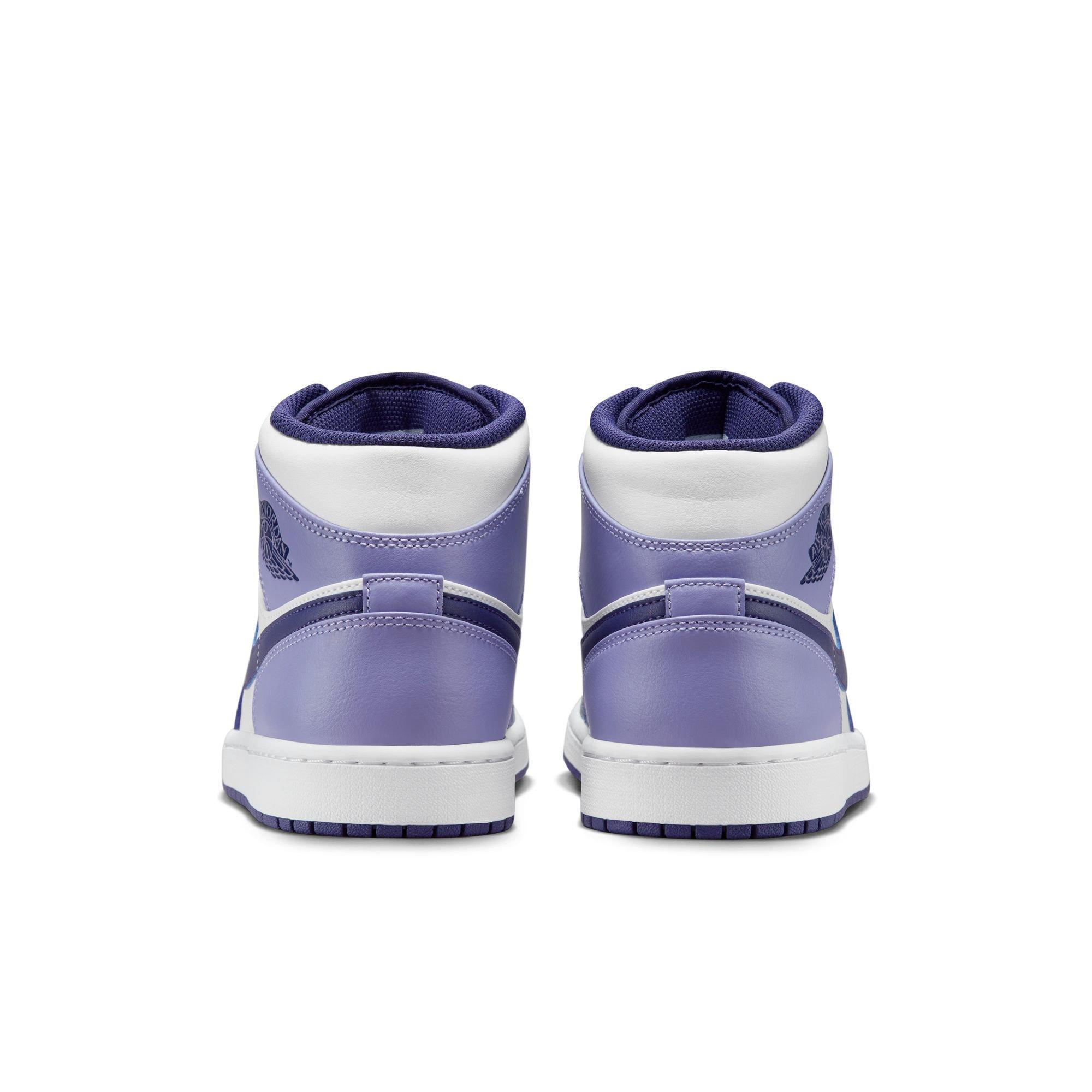 Jordan 1 Mid "Sky J Purple/White/Sky J Light Purple" Men's Shoe - PURPLE/WHITE Thumbnail View 10