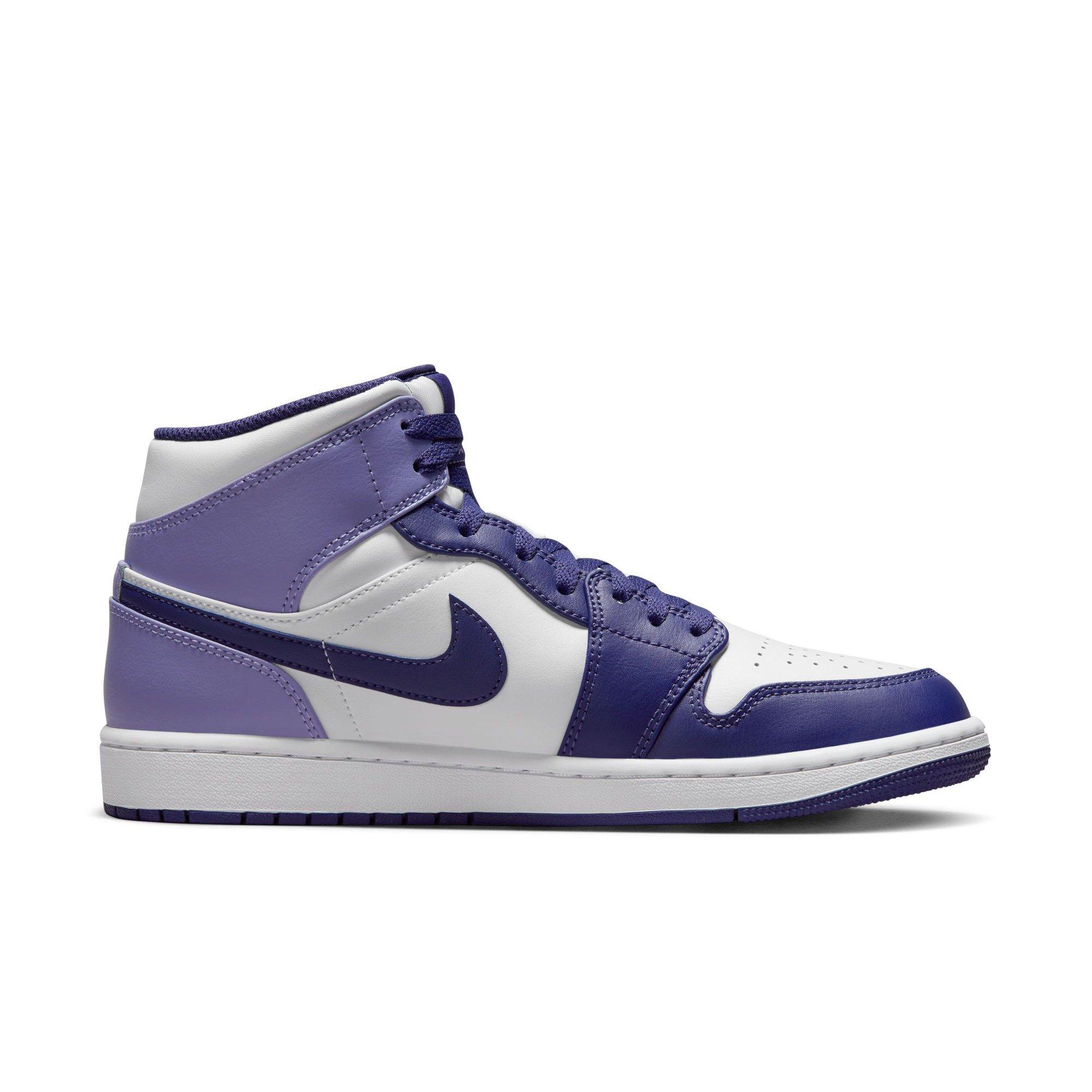 Jordan 1 Mid "Sky J Purple/White/Sky J Light Purple" Men's Shoe - PURPLE/WHITE Thumbnail View 2