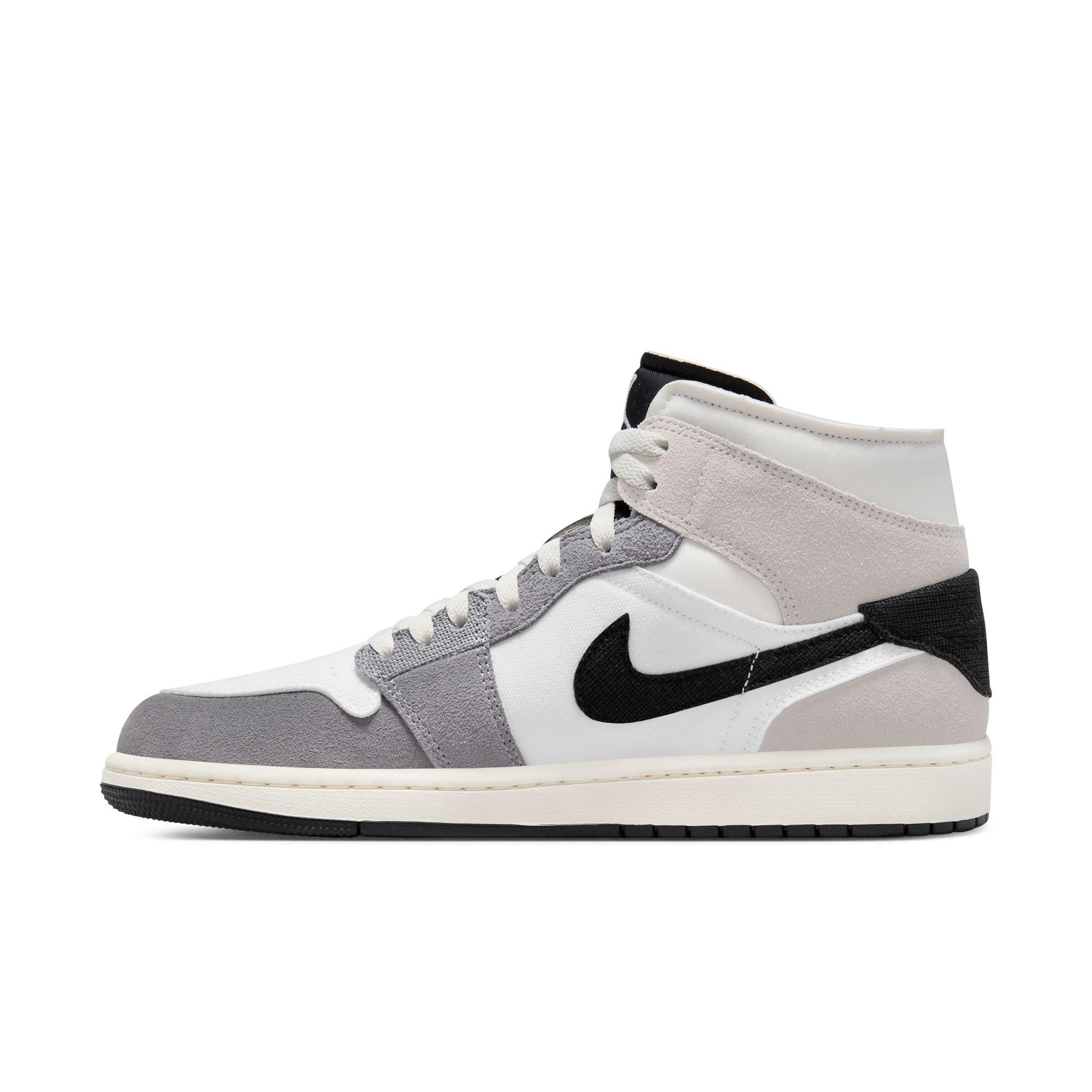 Jordan 1 Mid SE Craft Cement Grey/Black/White/Tech Grey Men's Shoe -  Hibbett | City Gear