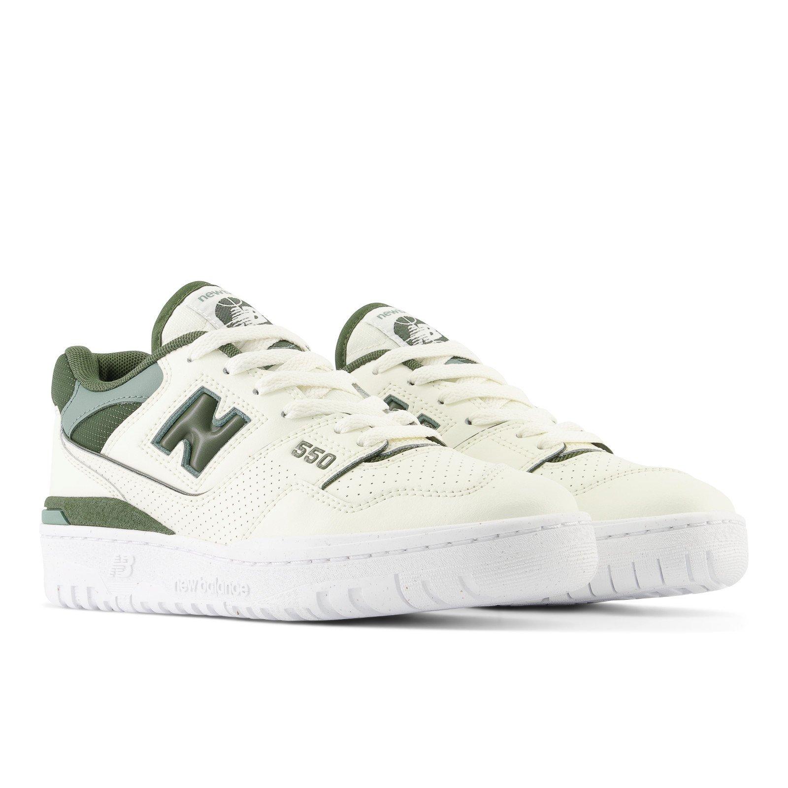 New Balance 550 Women's Angora/Olive Green Shoe