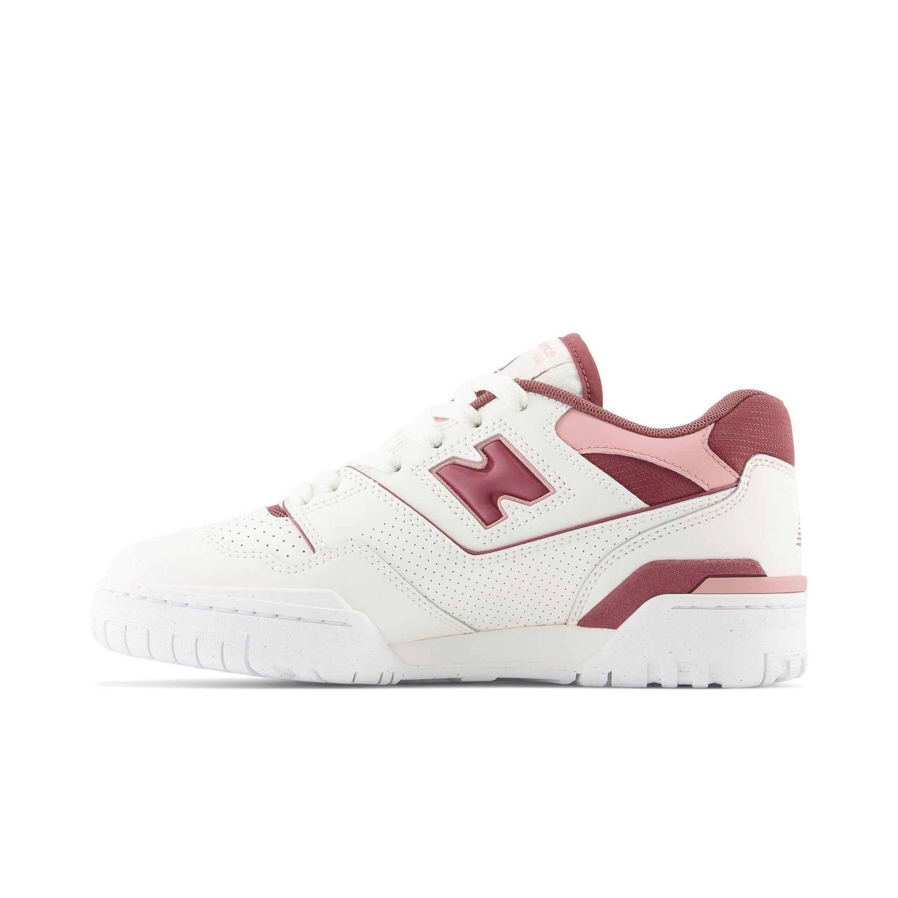 New Balance 550 Sea Salt/Washed Burgundy Women's Shoe - Hibbett