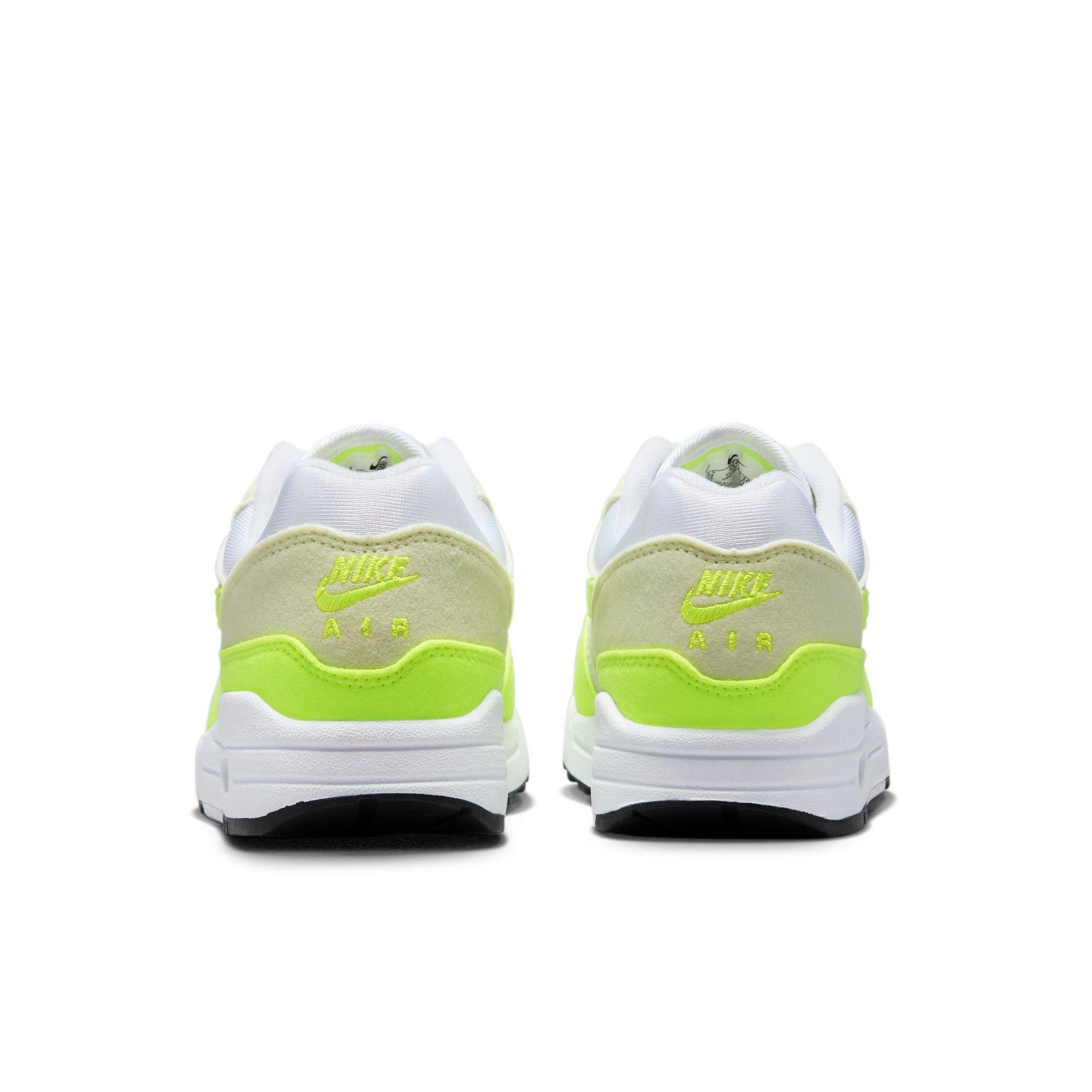 Nike Air Max 1 '87 "Volt Suede" Women's Shoe - WHITE/VOLT/SEA GLASS/BLACK Thumbnail View 8