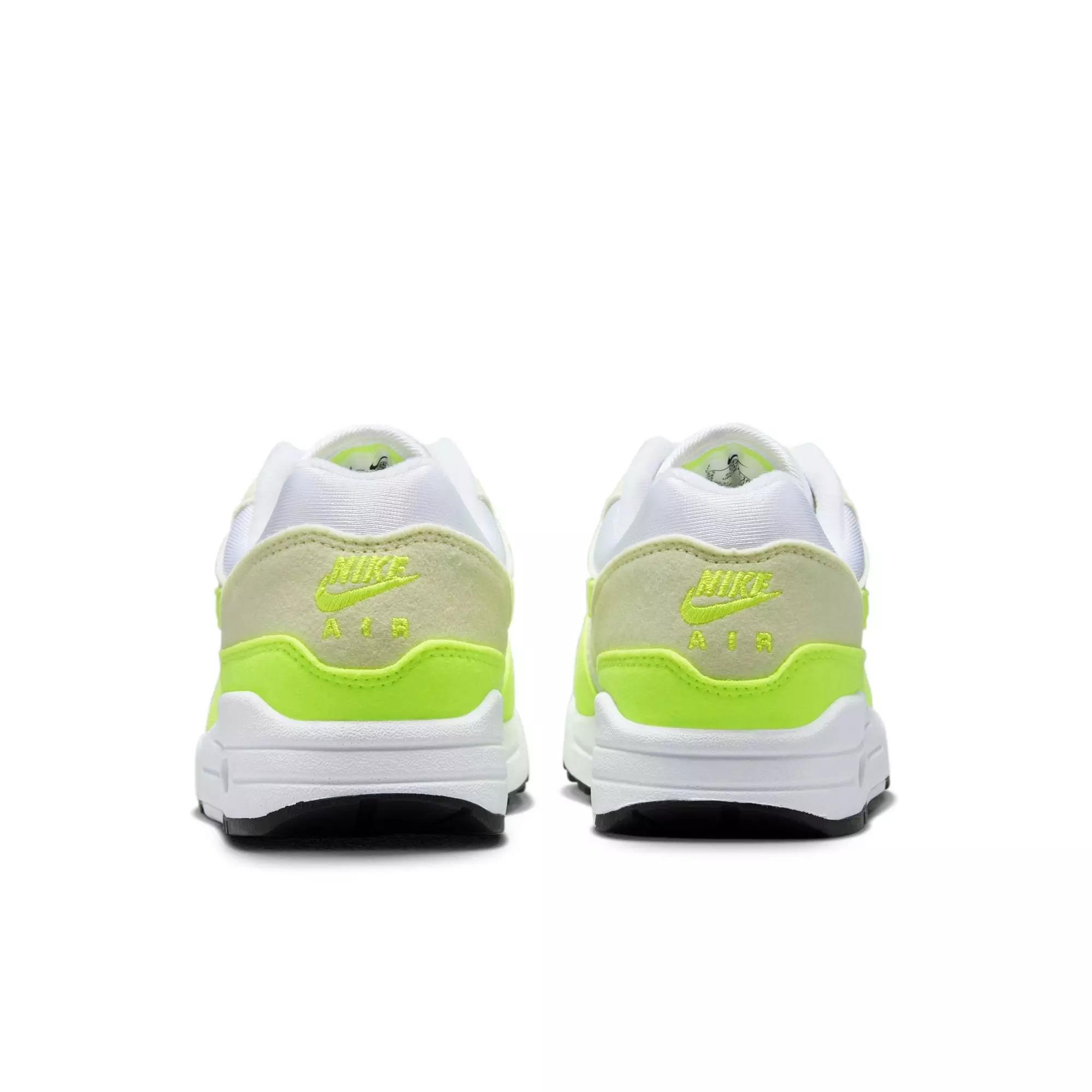 Nike Air Max 1 '87 "Volt Suede" Women's Shoe - WHITE/VOLT/SEA GLASS/BLACK