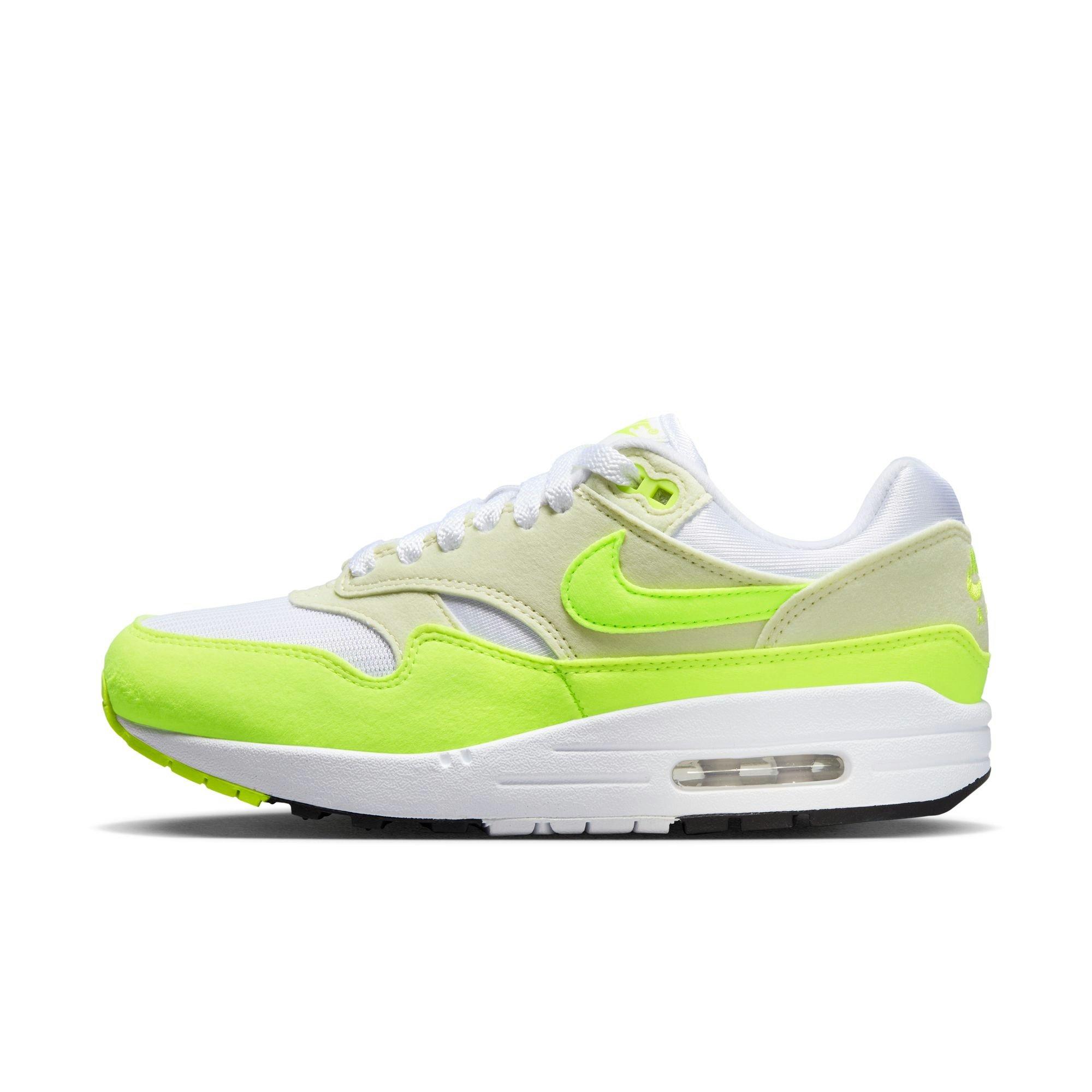 Nike Air Max 1 '87 "Volt Suede" Women's Shoe - WHITE/VOLT/SEA GLASS/BLACK Thumbnail View 6