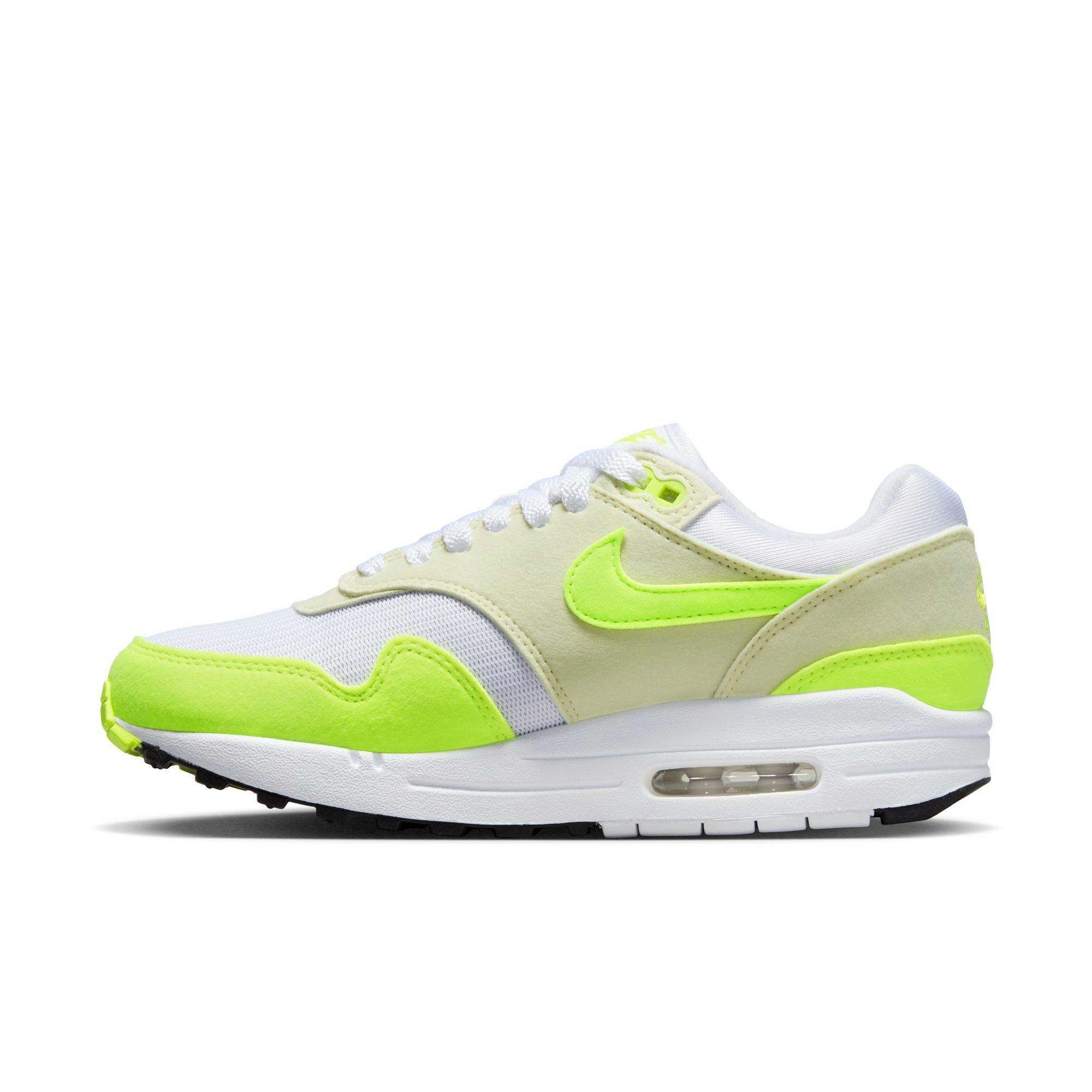 Nike Air Max 1 '87 "Volt Suede" Women's Shoe - WHITE/VOLT/SEA GLASS/BLACK Thumbnail View 7