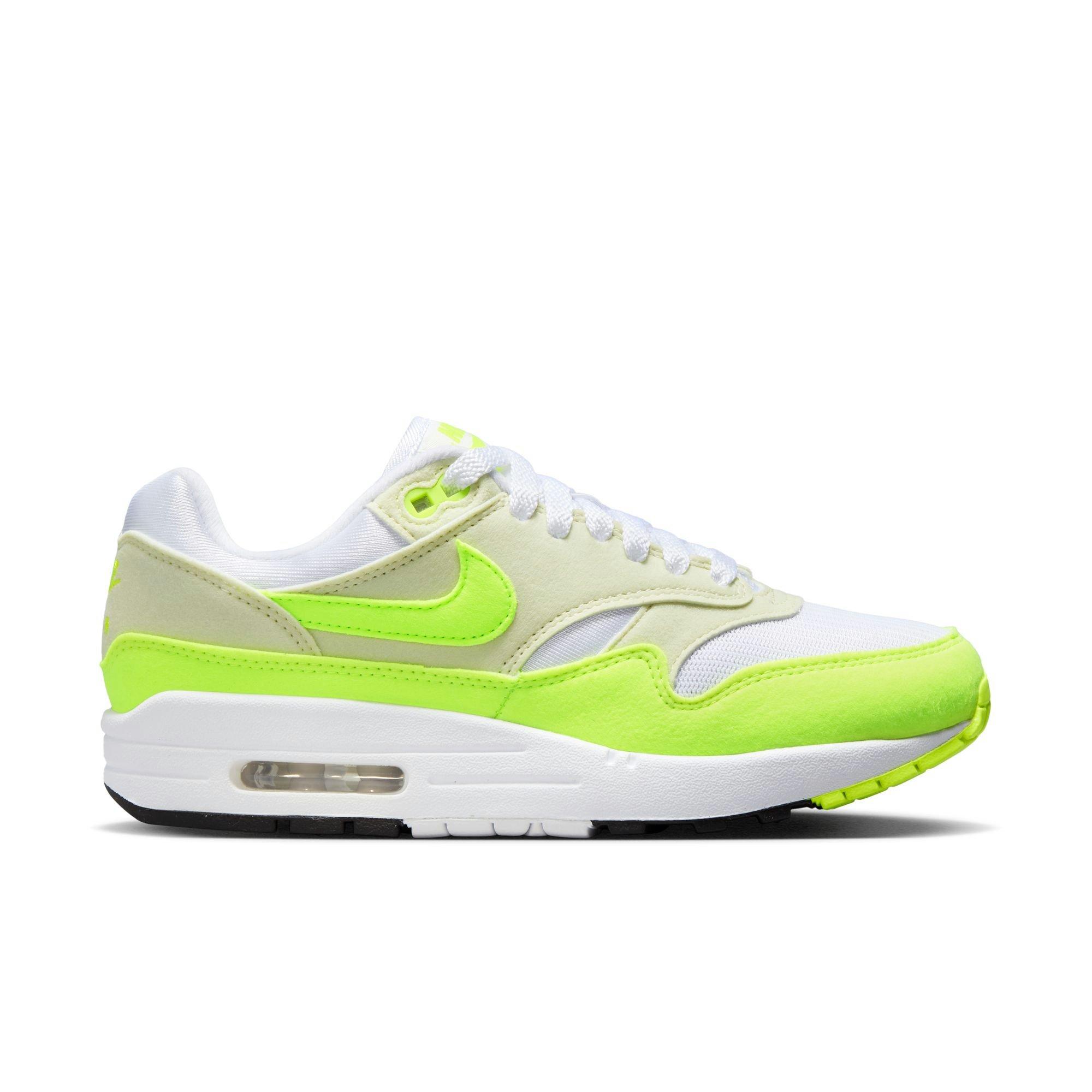Nike Air Max 1 '87 "Volt Suede" Women's Shoe - WHITE/VOLT/SEA GLASS/BLACK Thumbnail View 1