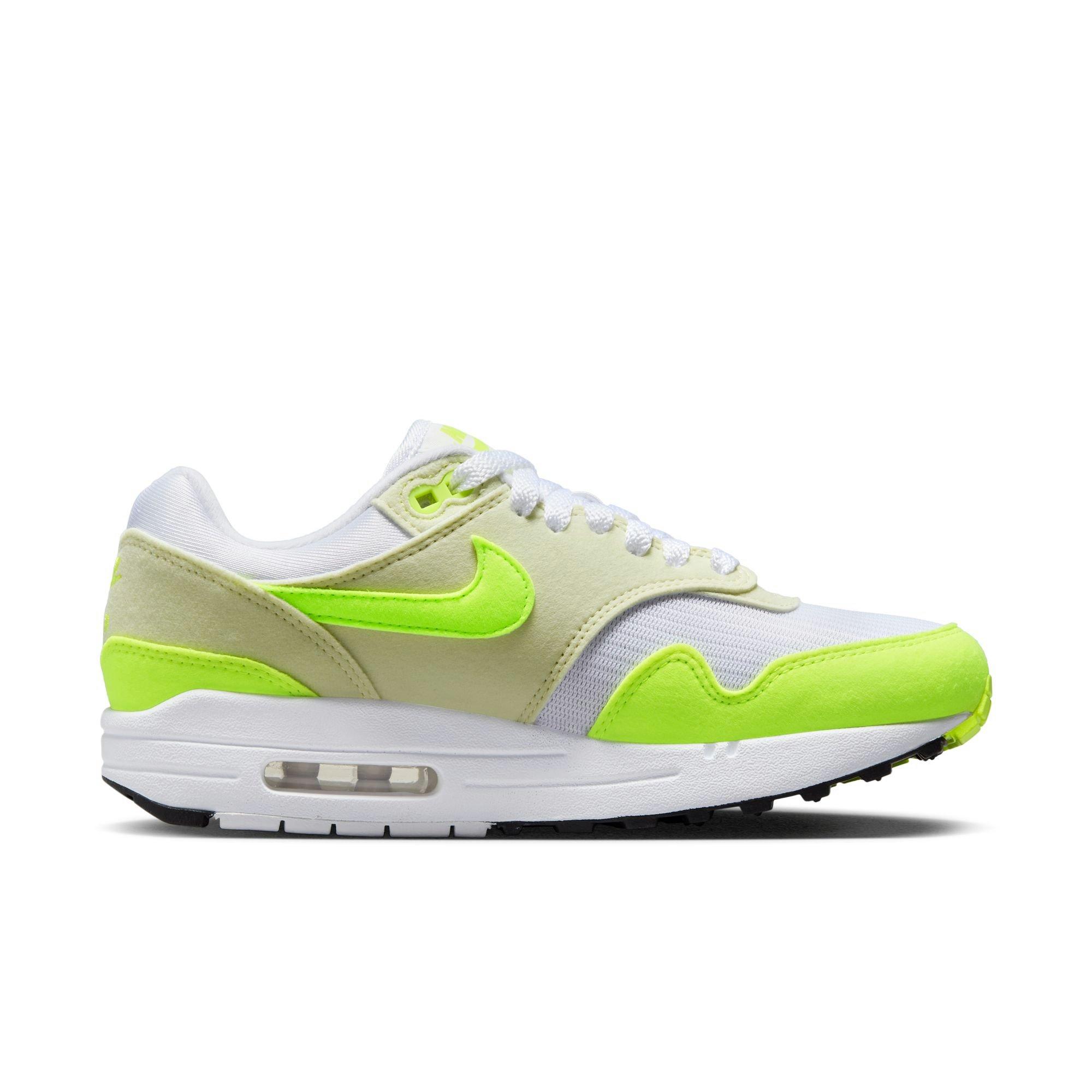 Nike Air Max 1 '87 "Volt Suede" Women's Shoe - WHITE/VOLT/SEA GLASS/BLACK Thumbnail View 2