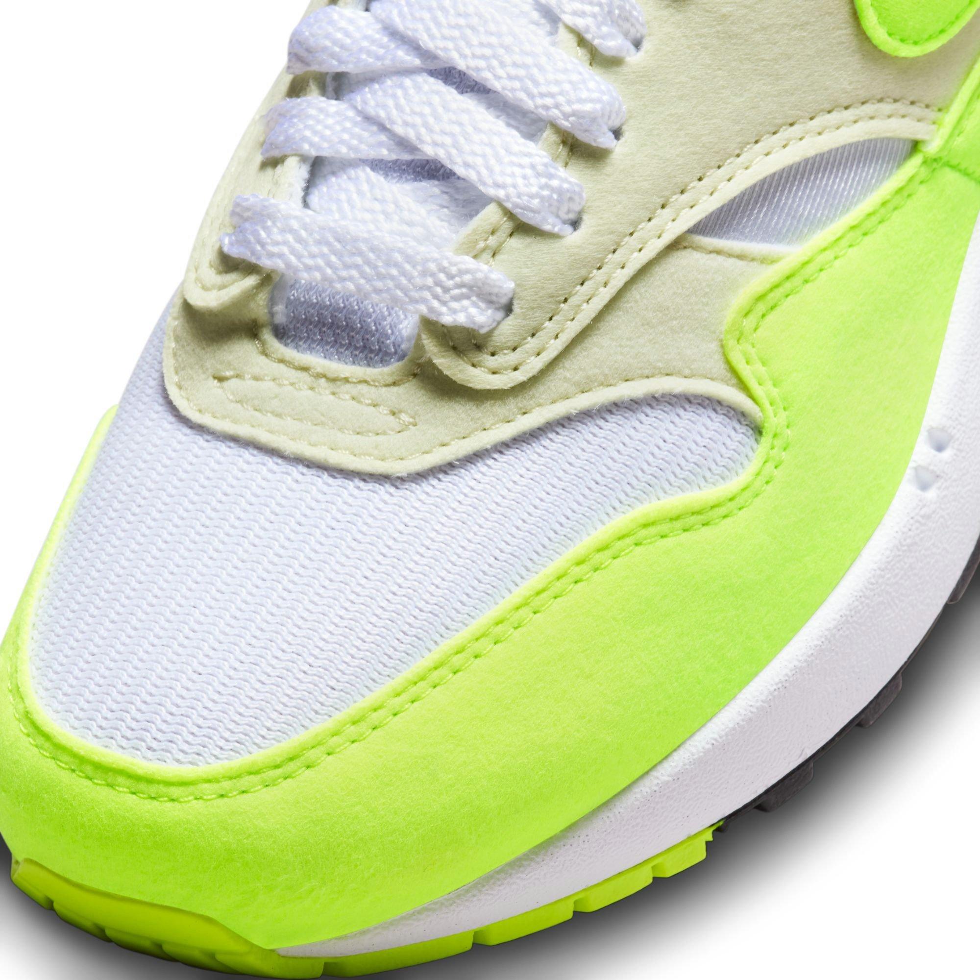 Nike Air Max 1 '87 "Volt Suede" Women's Shoe - WHITE/VOLT/SEA GLASS/BLACK Thumbnail View 4