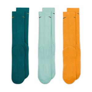 Nike Everyday Plus Cushioned Training Crew Socks-3PK-Multi-Color
