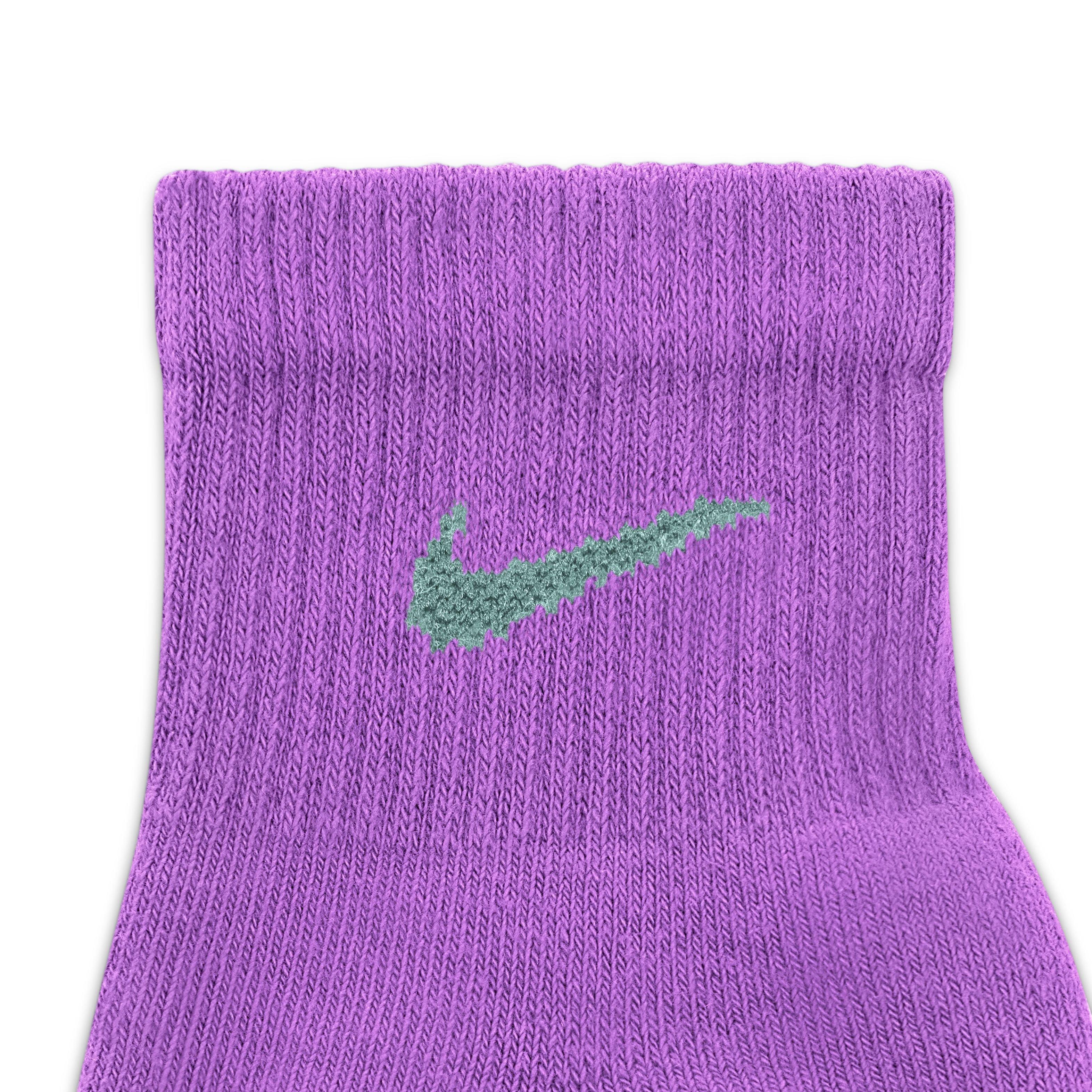 Calcetines Nike Everyday Plus Cushioned (3 pares) en violeta
