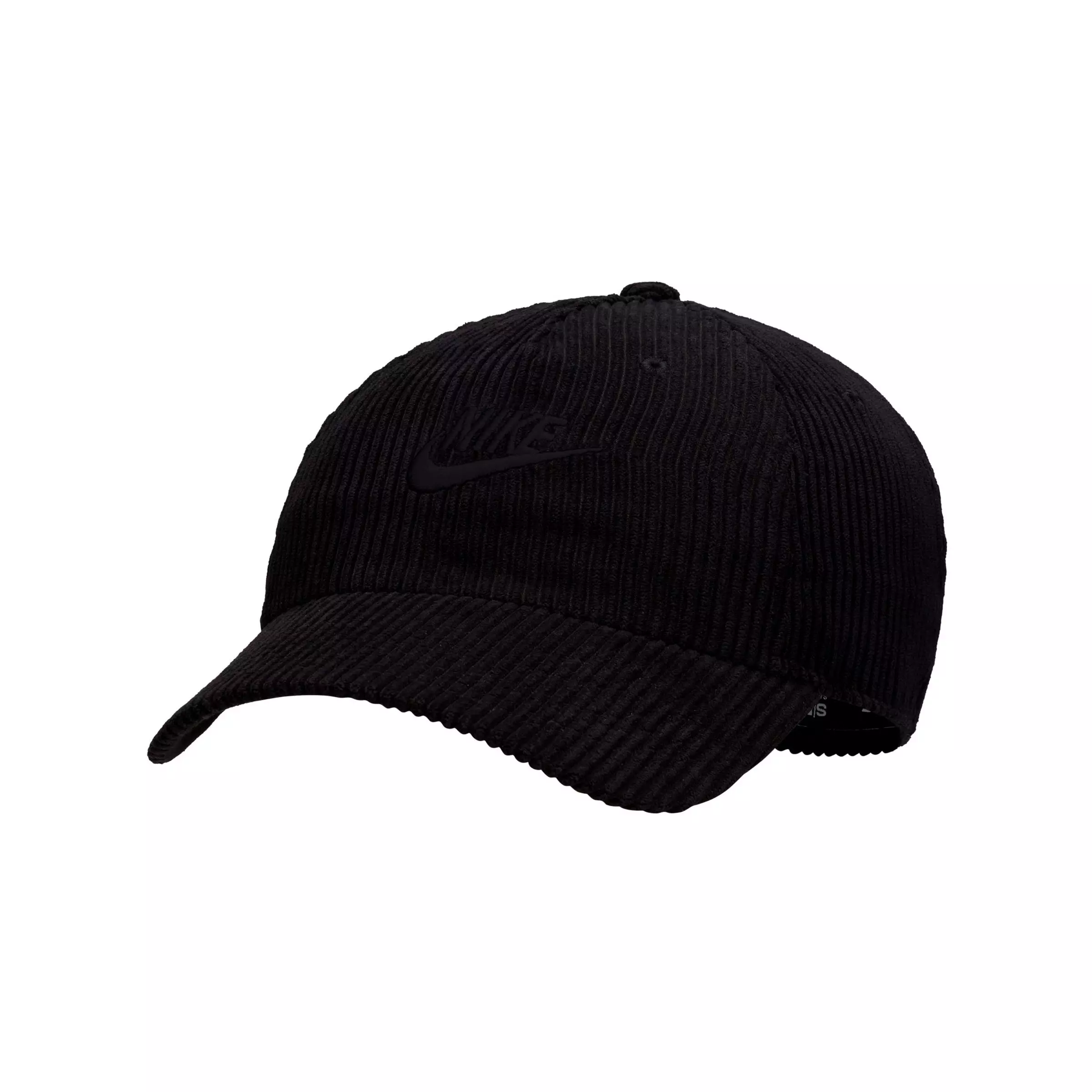 Nike Sportswear Club Corduroy Adjustable Cap-Black - BLACK