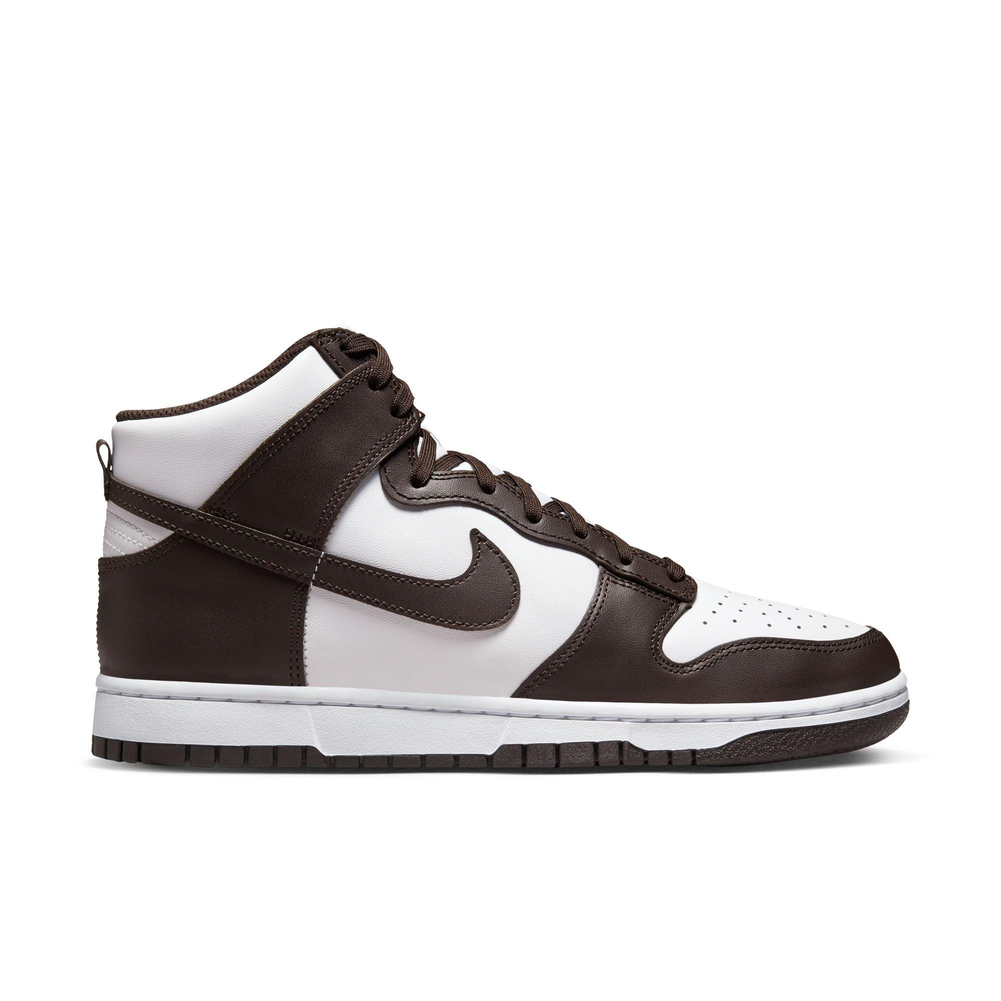 Nike Men’s Black, White & Brown High-Top Sneakers Brown And White High-Tops | Foot Locker main image 3