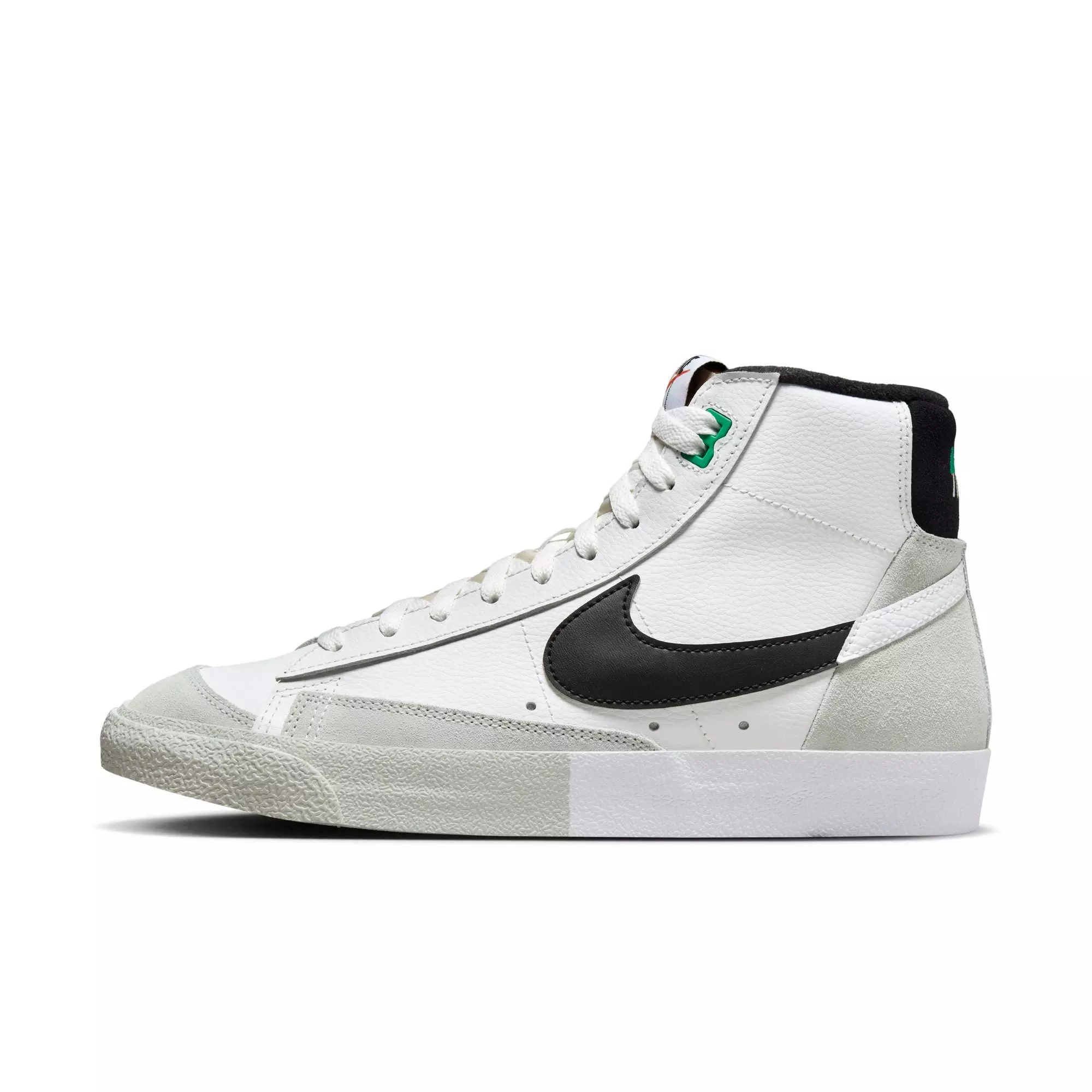 Nike Blazer Mid '77 Premium Split "White/Black" Men's Shoe - SUMMIT WHITE/BLACK/LIGHT SILVER