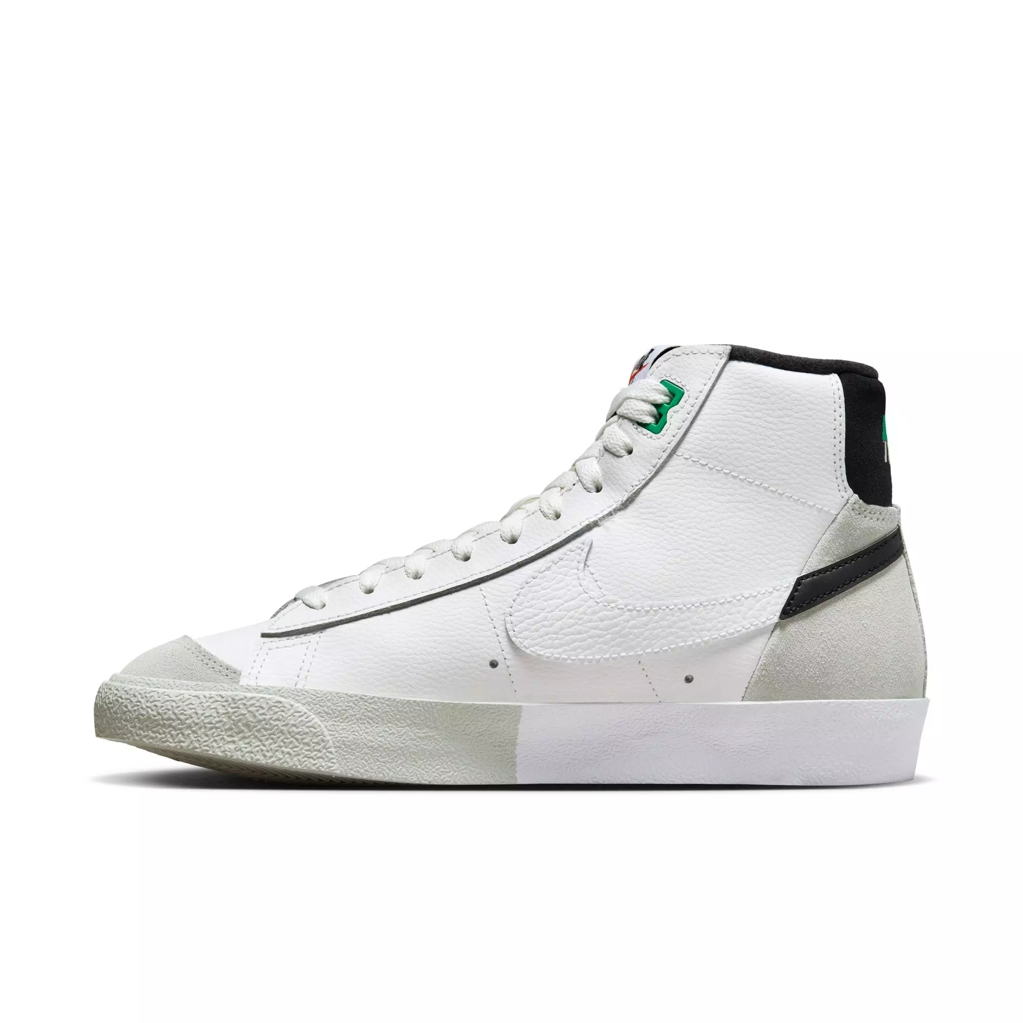 Nike Blazer Mid '77 Premium Split "White/Black" Men's Shoe - SUMMIT WHITE/BLACK/LIGHT SILVER