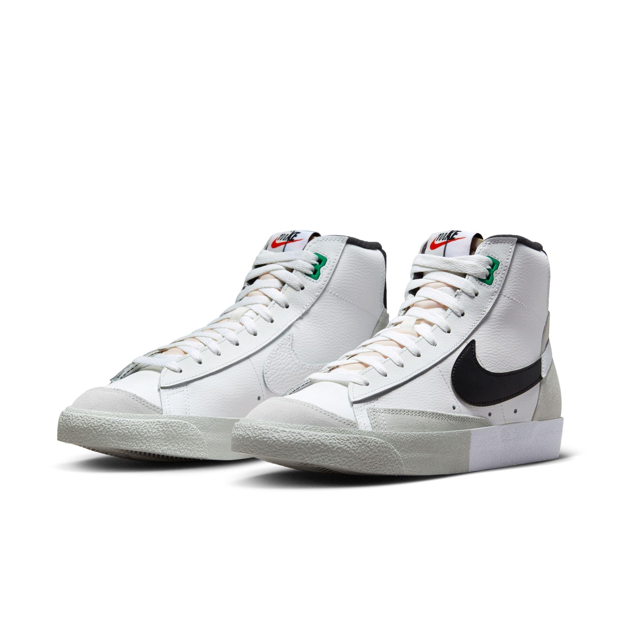 Nike Blazer Mid '77 Premium Split "White/Black" Men's Shoe - SUMMIT WHITE/BLACK/LIGHT SILVER Thumbnail View 3