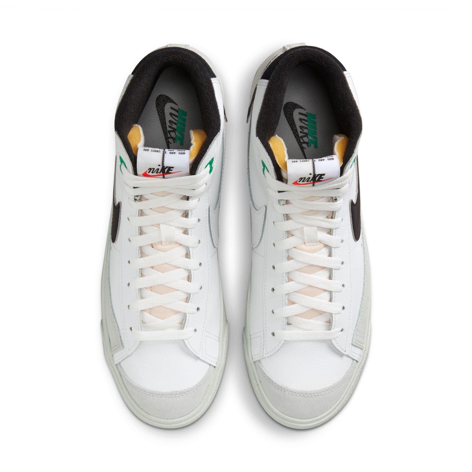 Nike Blazer Mid '77 Premium Split "White/Black" Men's Shoe - SUMMIT WHITE/BLACK/LIGHT SILVER Thumbnail View 9