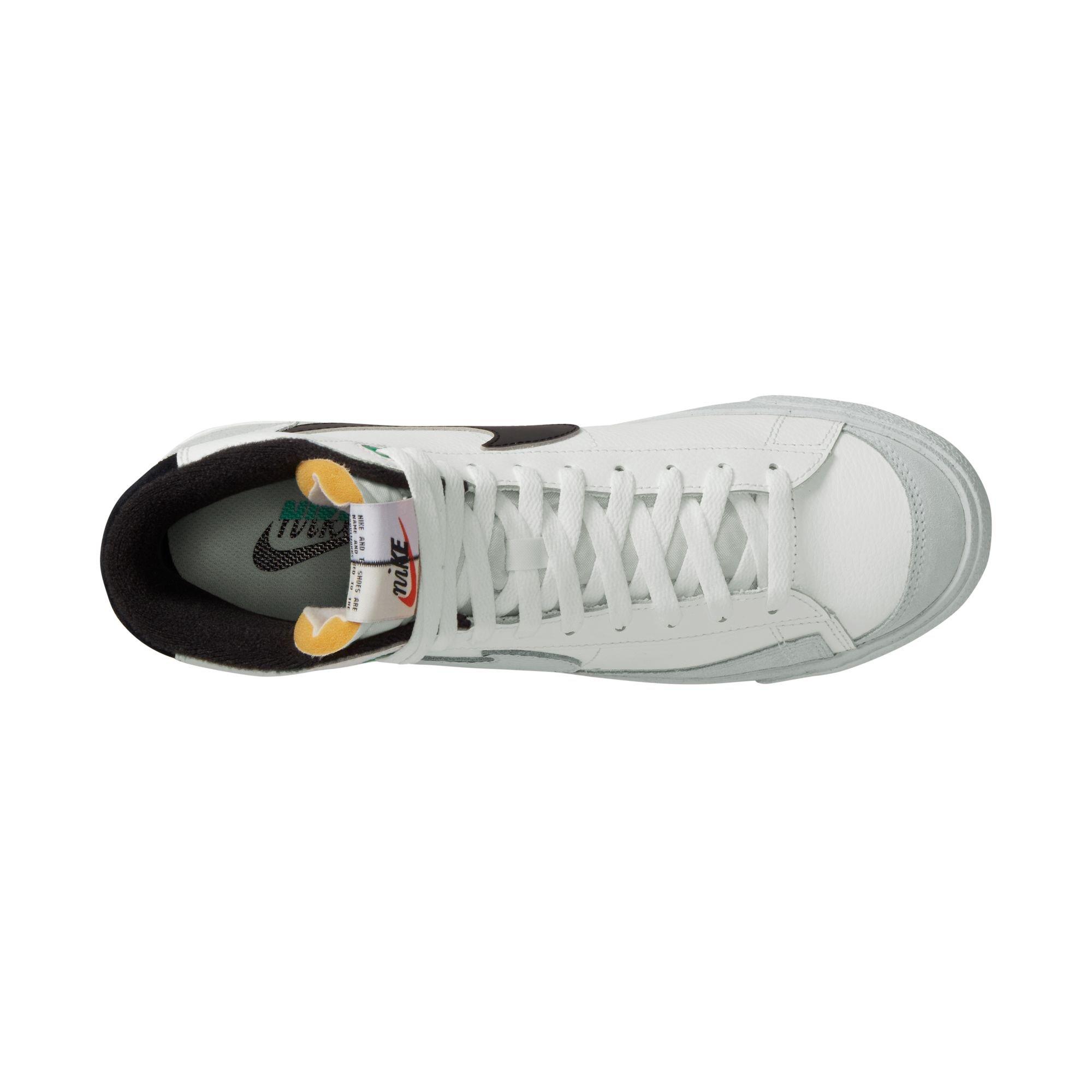 Nike Blazer Mid '77 Premium Split "White/Black" Men's Shoe - SUMMIT WHITE/BLACK/LIGHT SILVER Thumbnail View 10