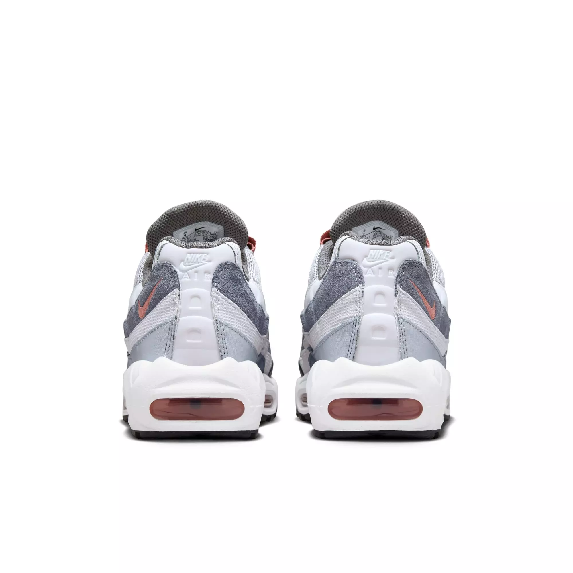 Nike Air Max 95 "Vast Grey/Red Stardust/White" Men's Shoe - GREY/RED