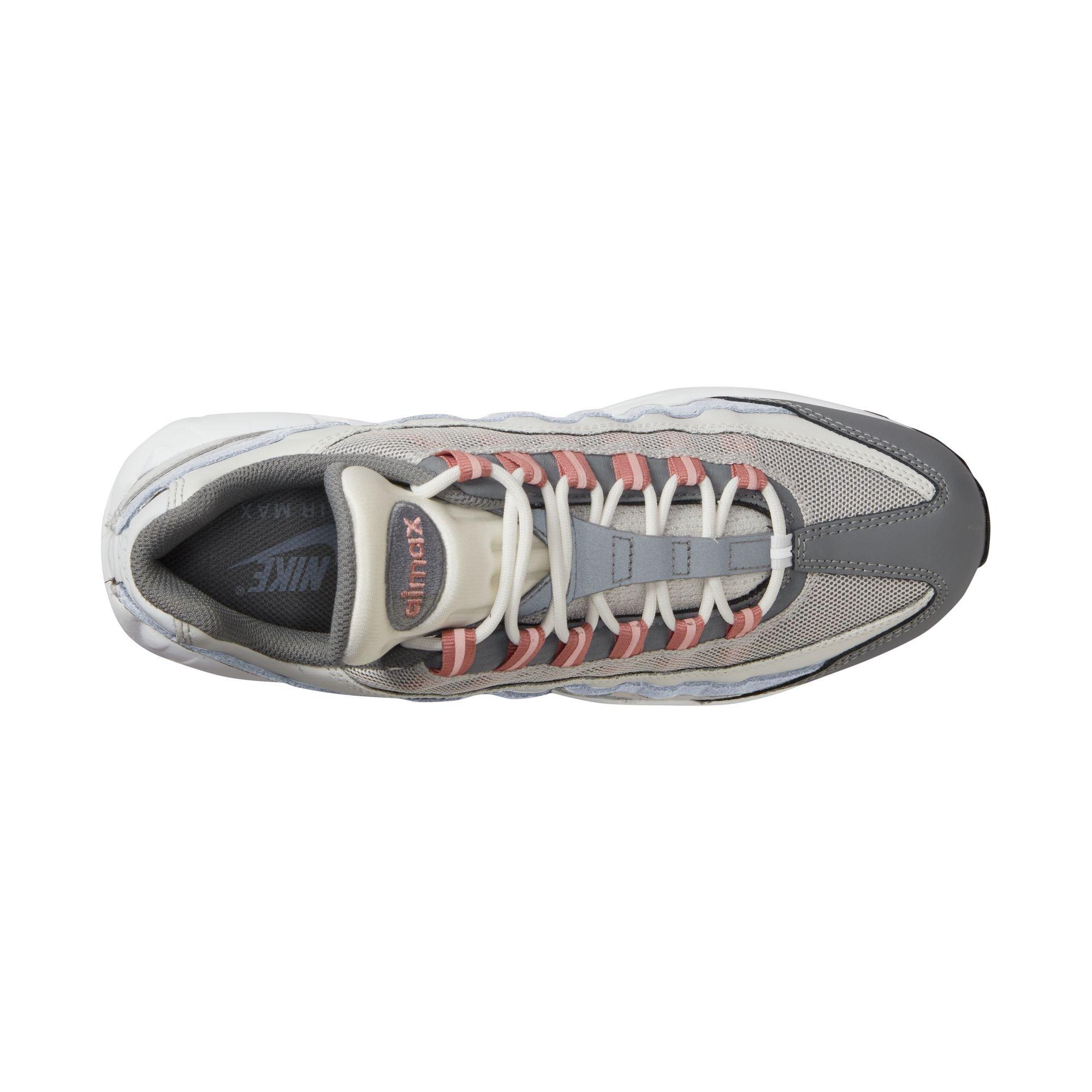 Nike Air Max 95 "Vast Grey/Red Stardust/White" Men's Shoe - GREY/RED Thumbnail View 8