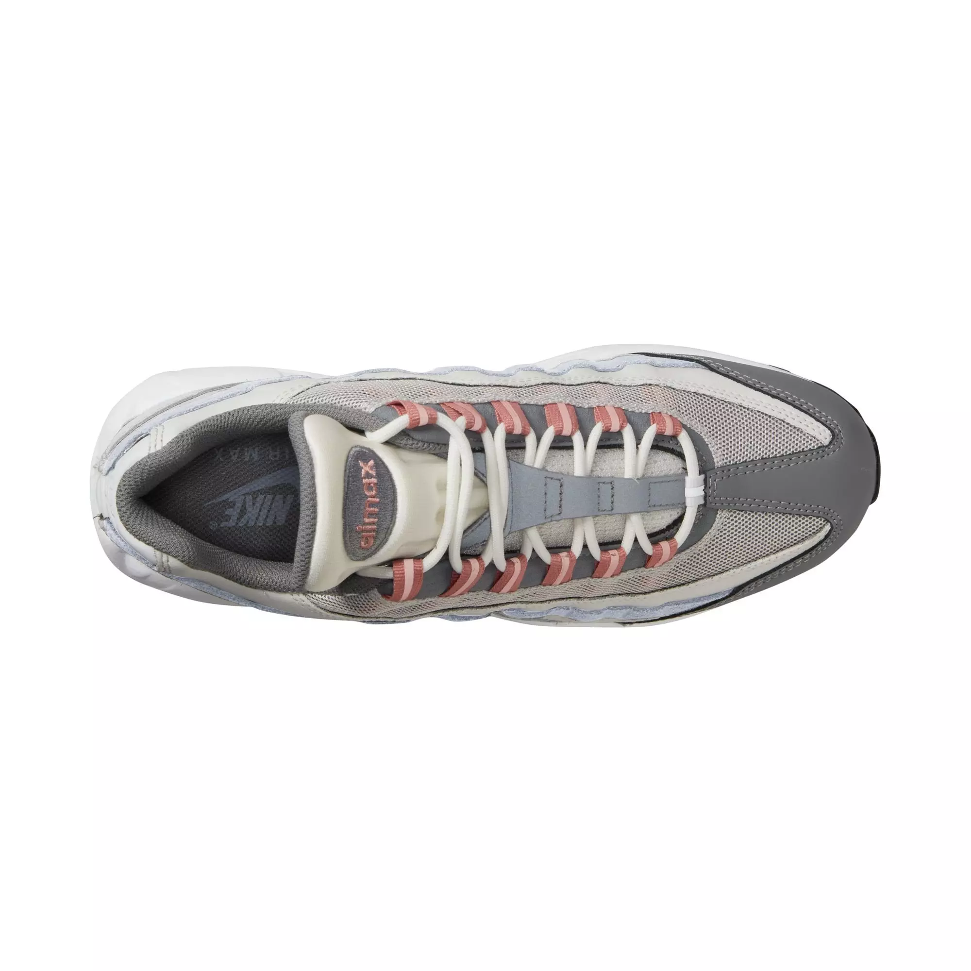 Nike Air Max 95 "Vast Grey/Red Stardust/White" Men's Shoe - GREY/RED