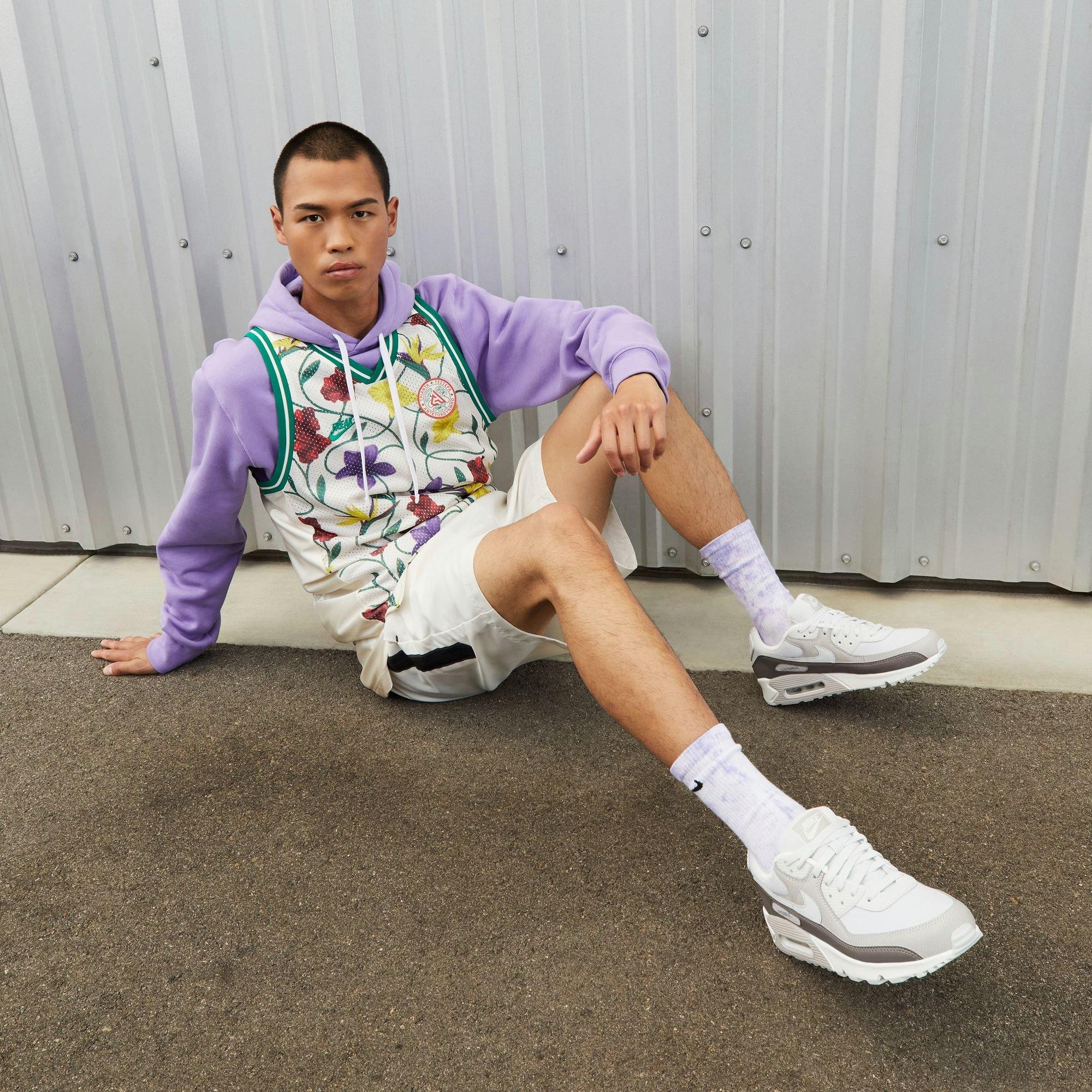 Nike Air Max 90 "Photon Dust/Lt Iron Ore/Sail" Men's Shoe - GREY/WHITE Thumbnail View 12