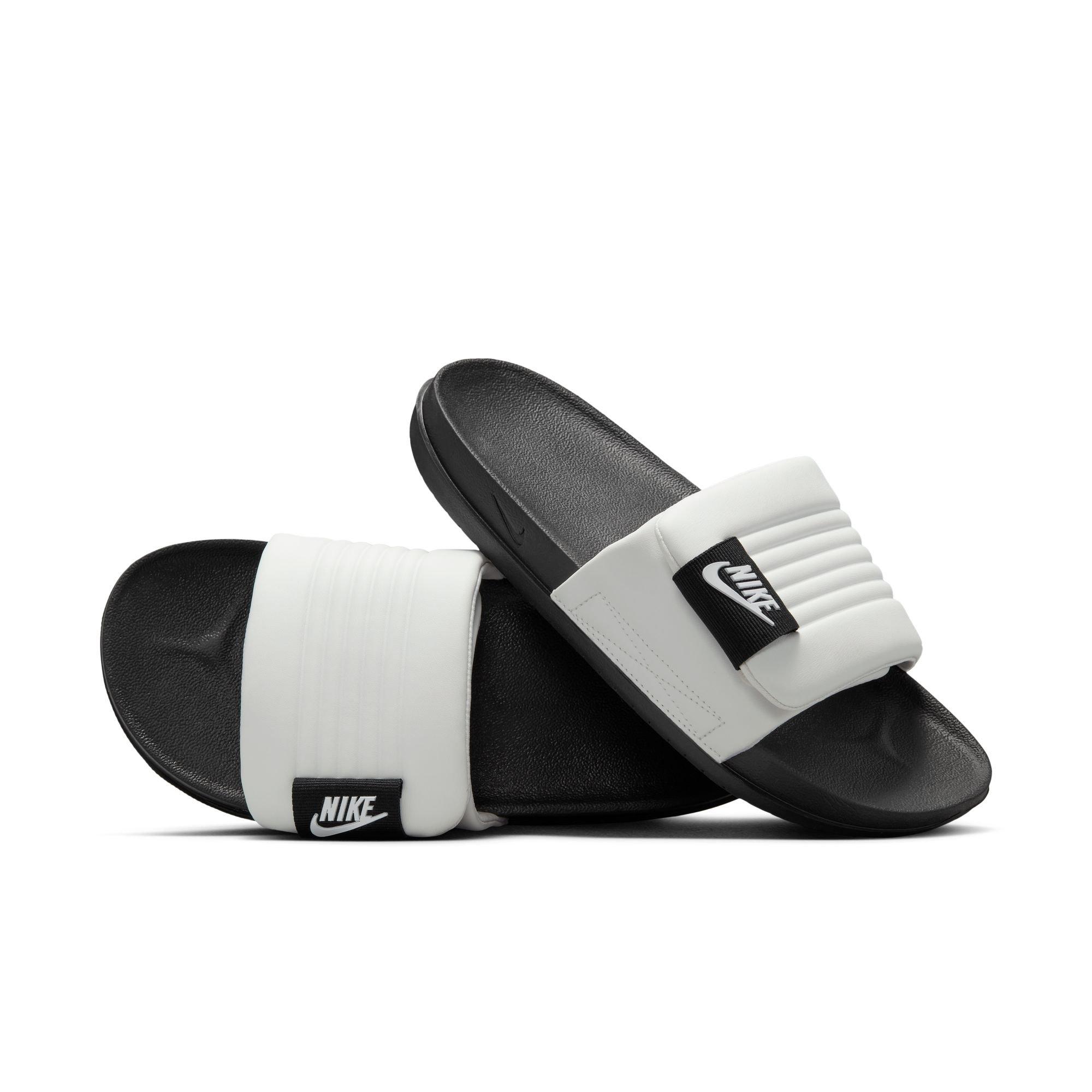 Nike Offcourt Adjust "Summit White/Black" Men's Slide - BLACK/WHITE Thumbnail View 4