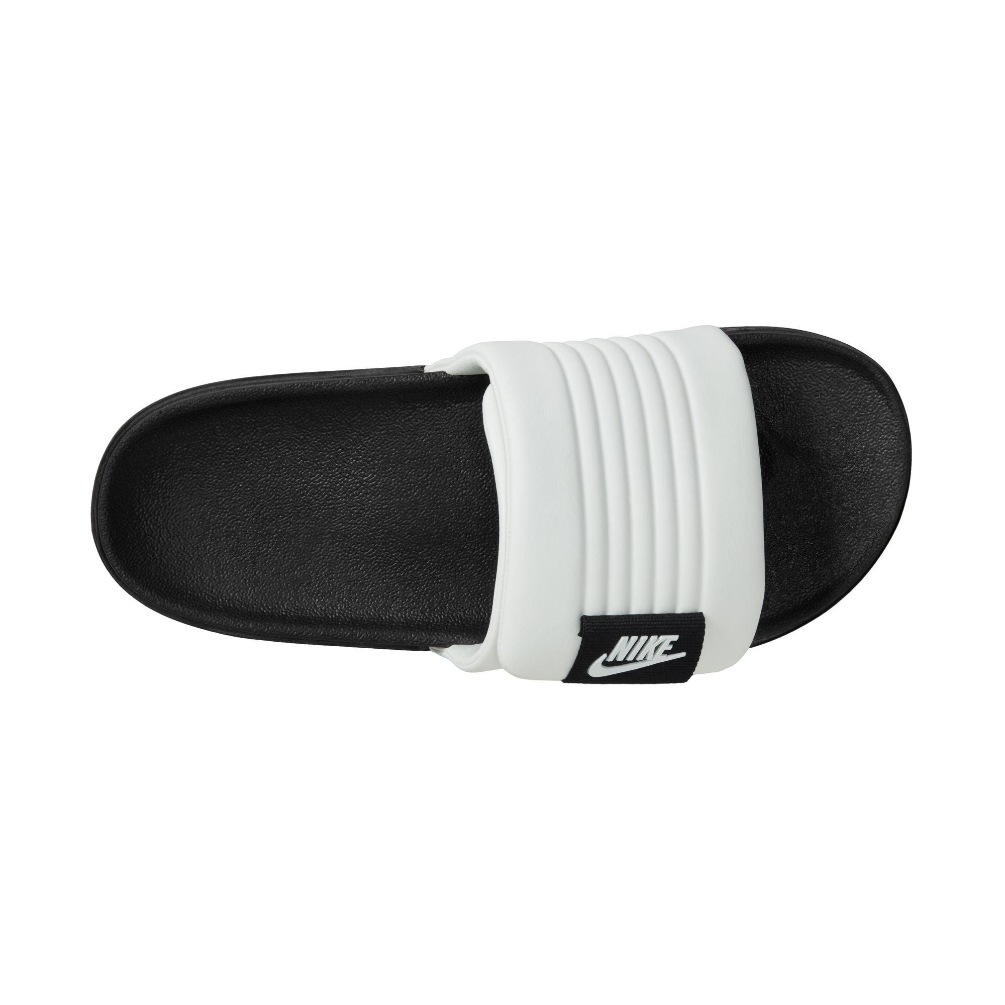 Nike Offcourt Adjust "Summit White/Black" Men's Slide - BLACK/WHITE Thumbnail View 5