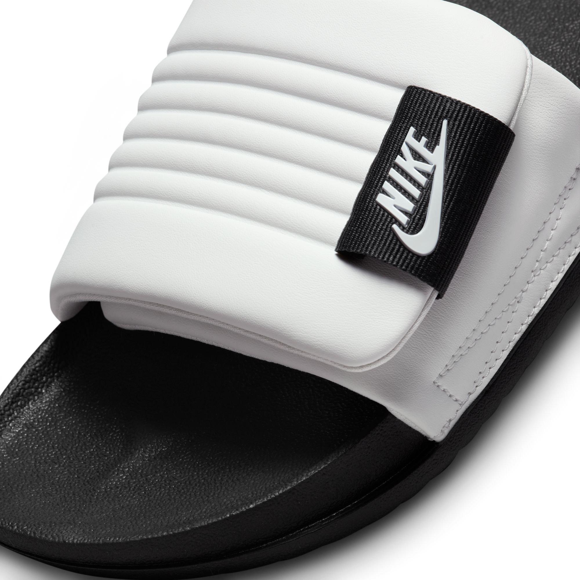 Nike Offcourt Adjust "Summit White/Black" Men's Slide - BLACK/WHITE Thumbnail View 7