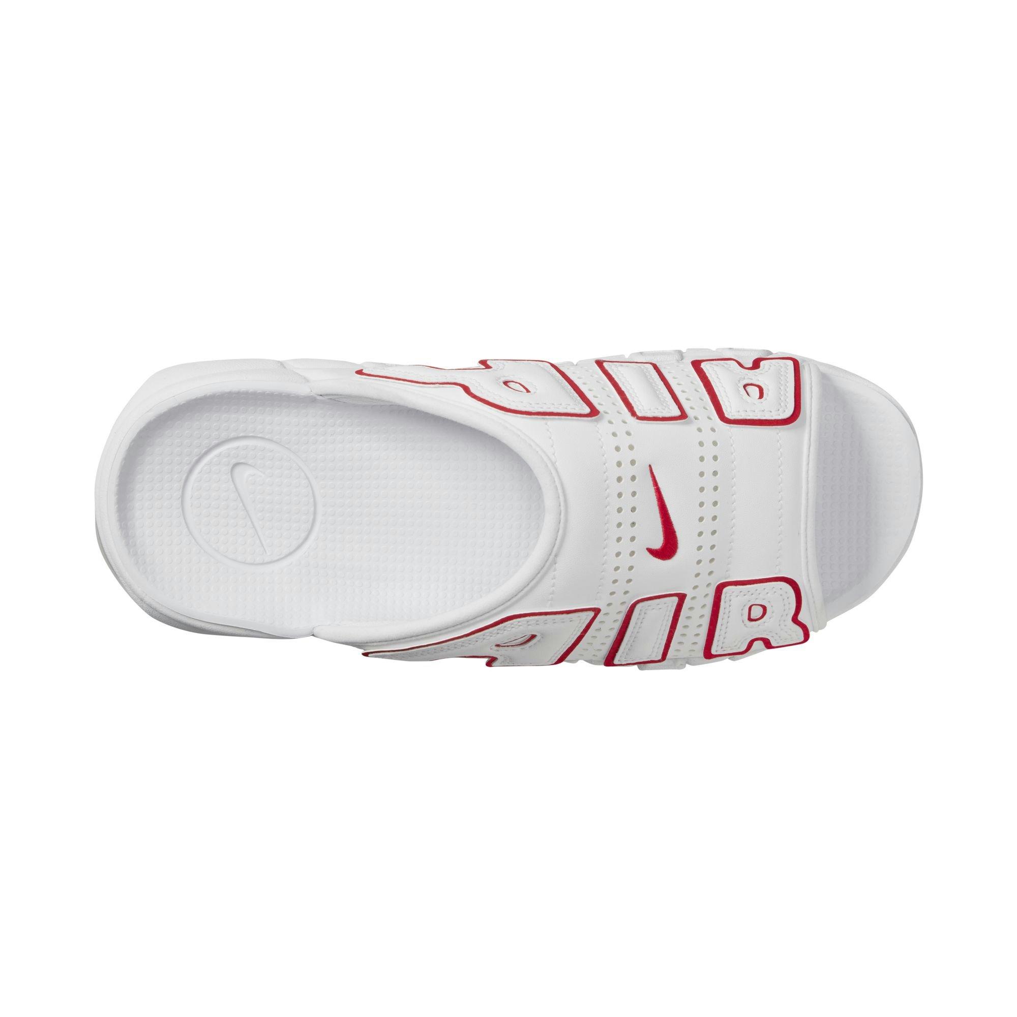 Nike Air More Uptempo '96 White/University Red Men's Shoe - Hibbett