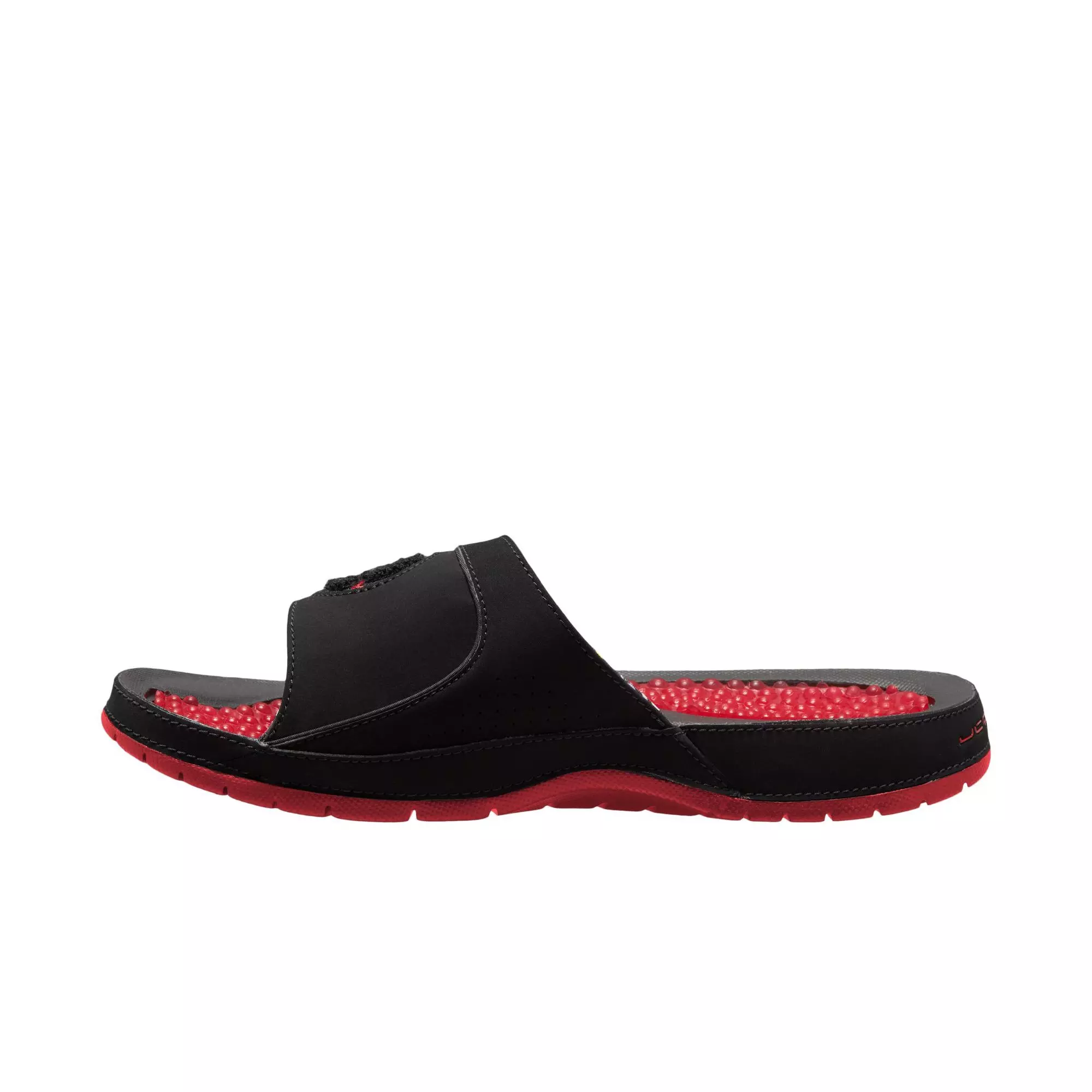 Jordan Hydro VIII Retro "Black/University Red/White/Varsity Maize" Men's Slide - BLACK/RED