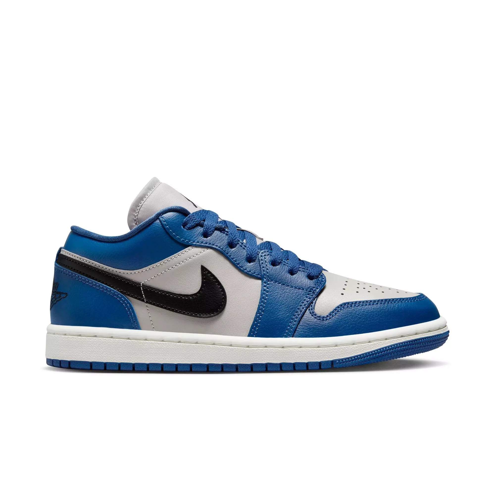 Jordan 1 Low "French Blue/Black" Women's Shoe - BLUE/BLACK