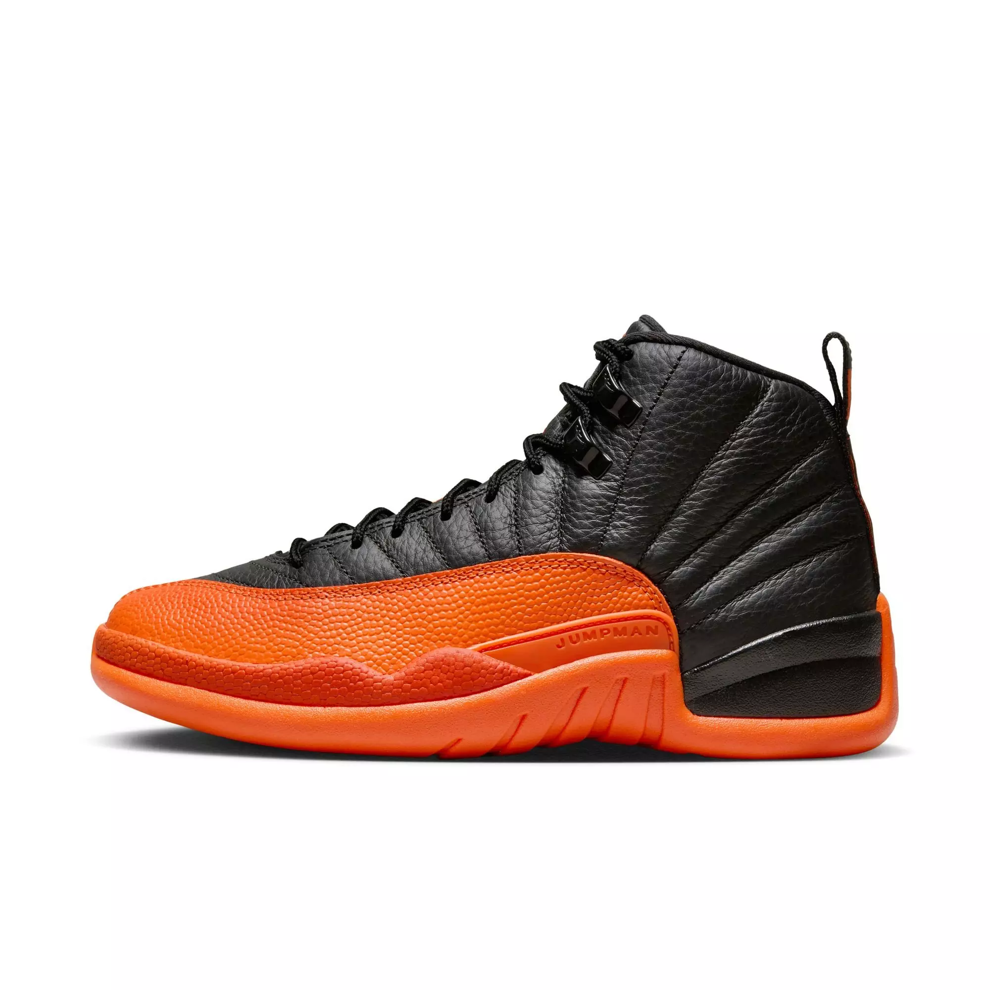 Jordan 12 Retro "Brilliant Orange" Women's Shoe - BLACK/BRILLIANT ORNGE/WHITE