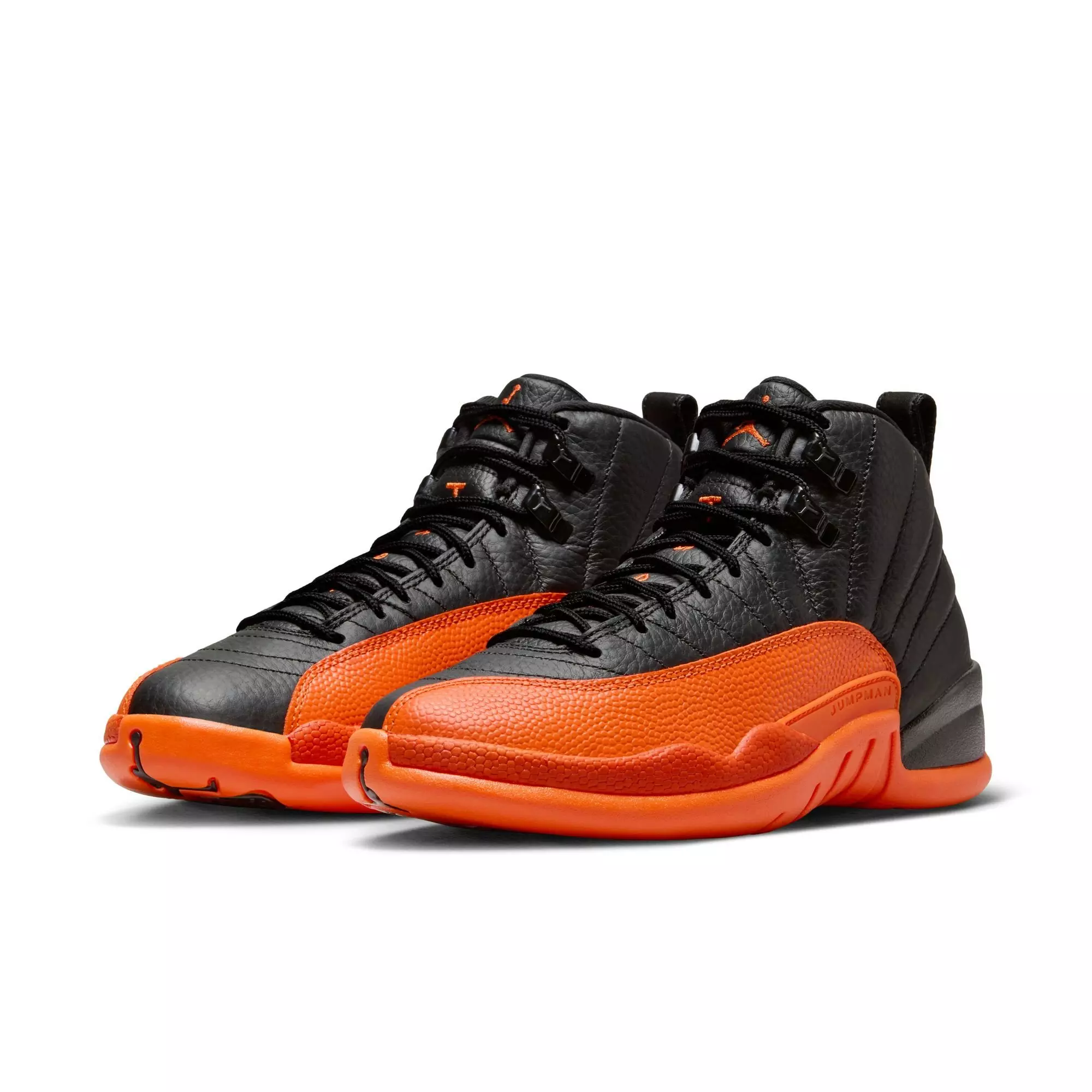 Jordan 12 Retro "Brilliant Orange" Women's Shoe - BLACK/BRILLIANT ORNGE/WHITE