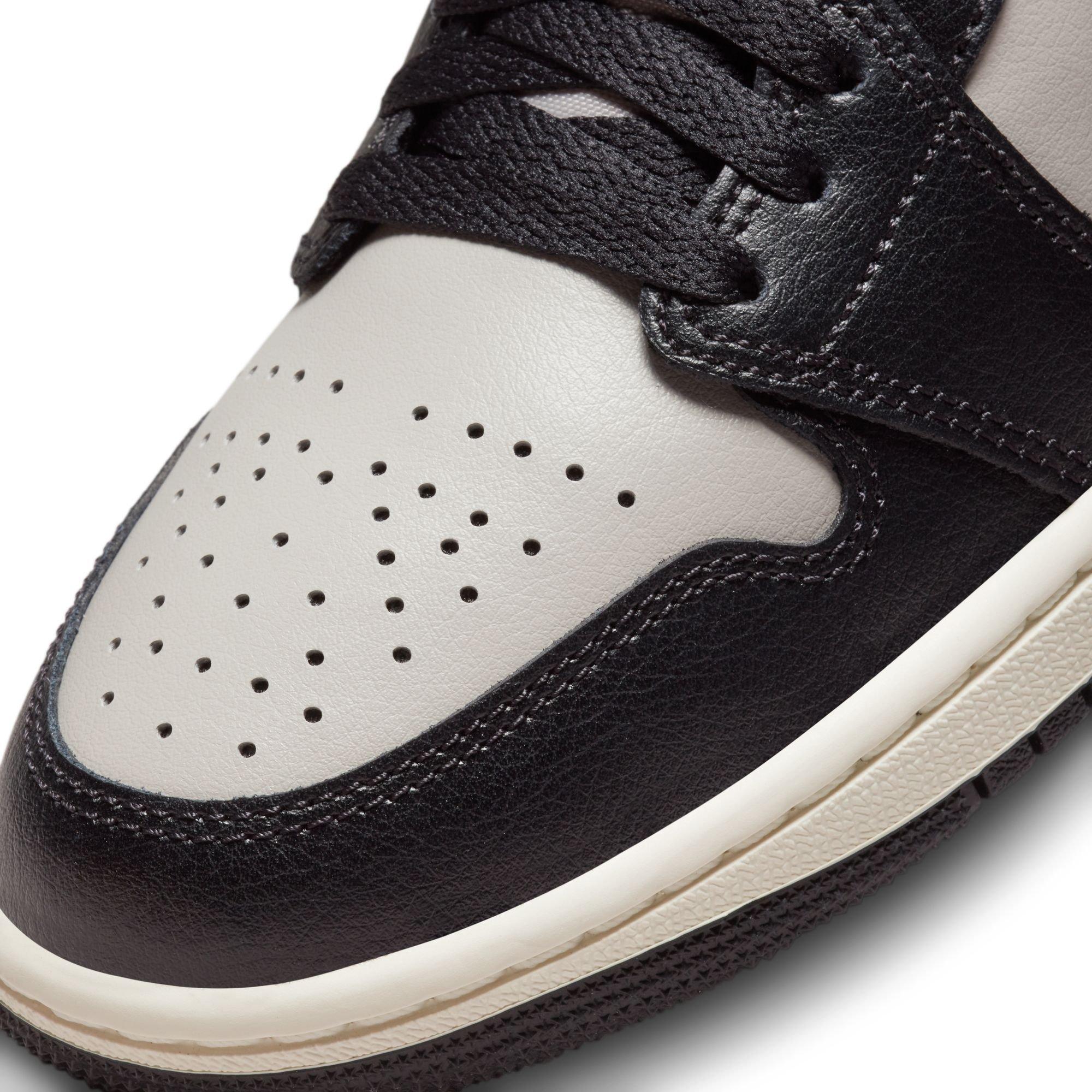 Jordan 1 Mid "Black/Gym Red" Women's Shoe - BLACK/RED Thumbnail View 10