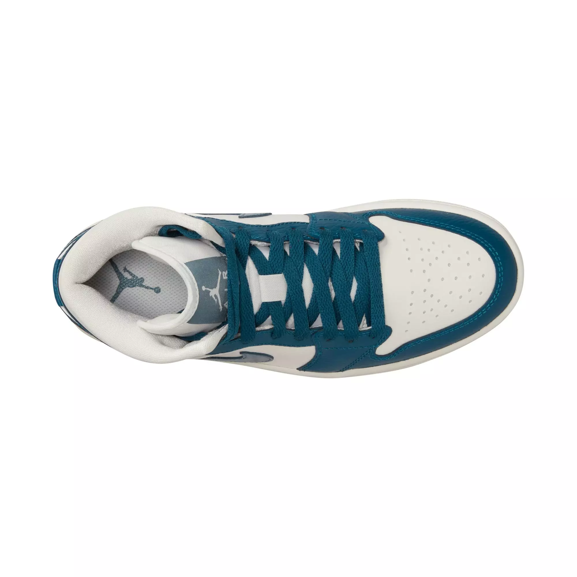 Jordan 1 Mid "Sky J French Blue/Ozone Blue/Sail" Women's Shoe - WHITE/BLUE