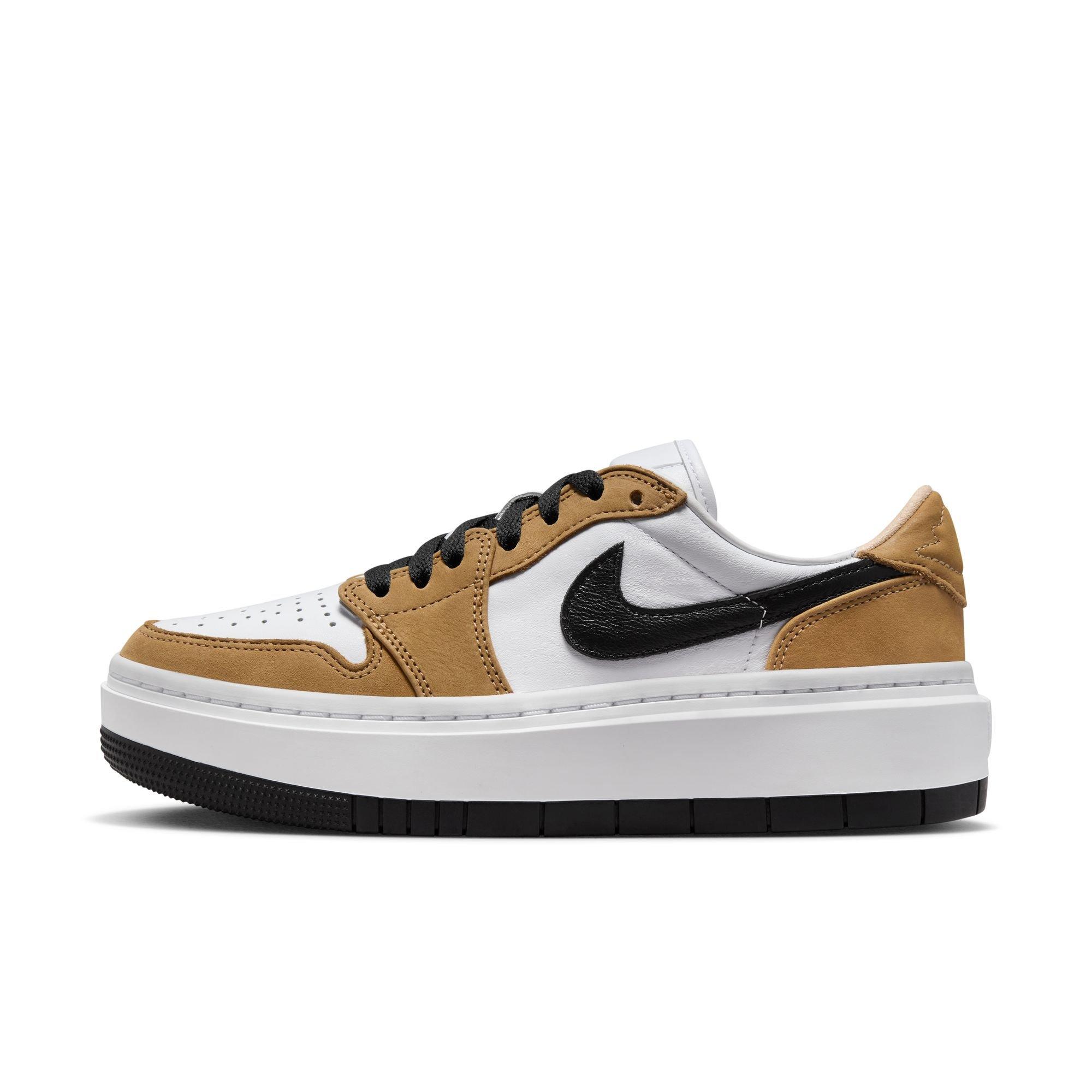 Jordan 1 Elevate Low "Golden Harvest/Black/White" Women's Shoe - GOLD/BLACK Thumbnail View 3