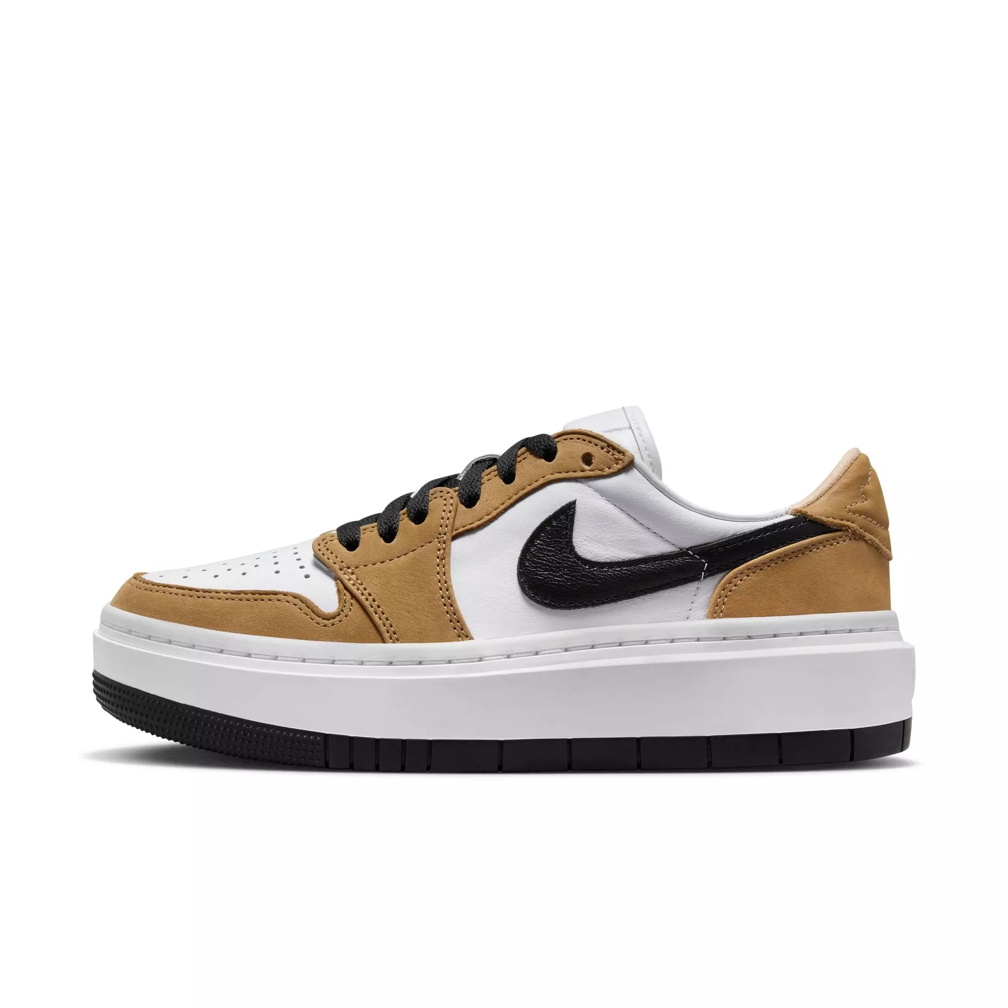 Jordan 1 Elevate Low "Golden Harvest/Black/White" Women's Shoe - GOLD/BLACK